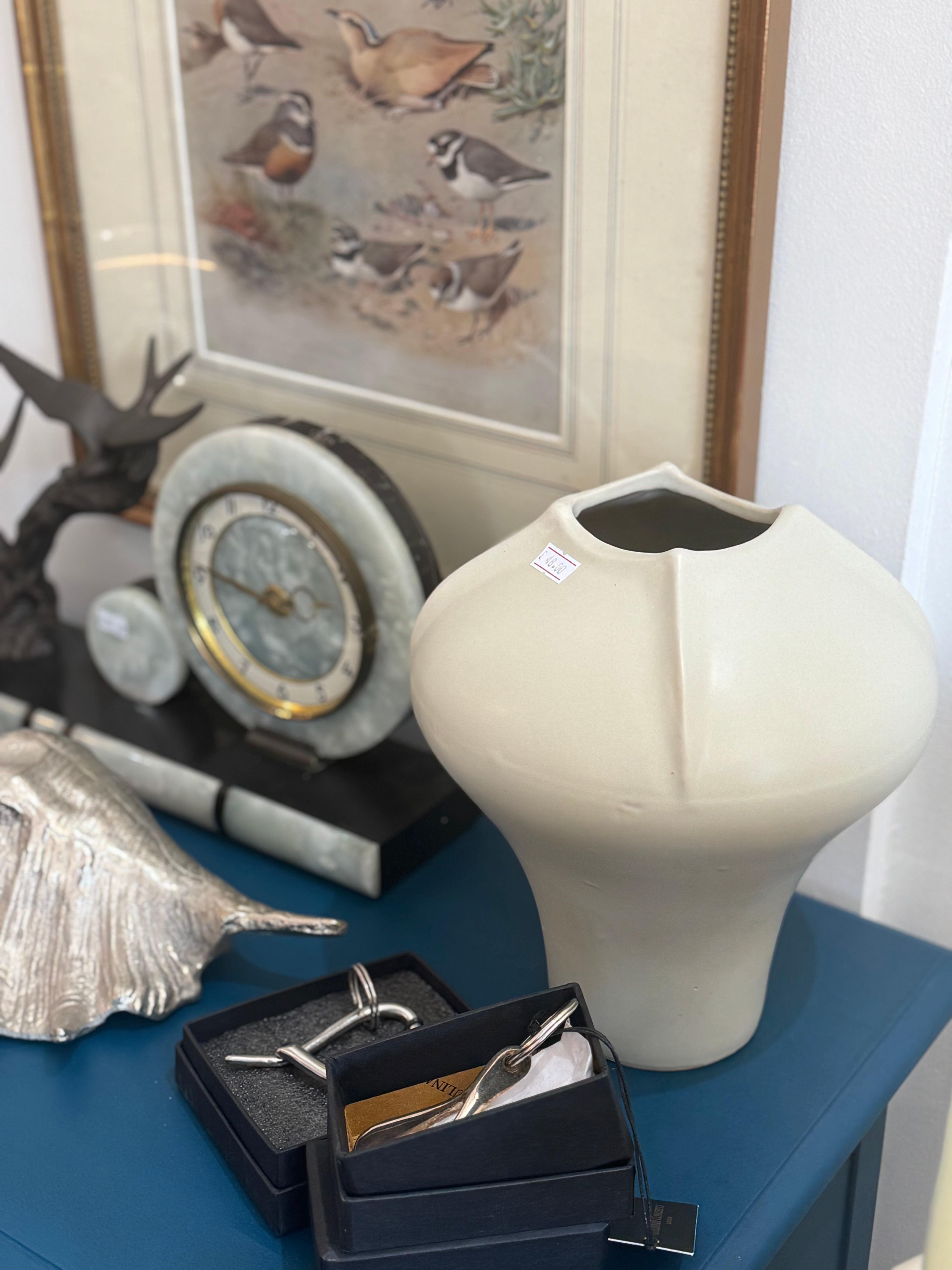 Ginos Cream Matte Bulb Vase