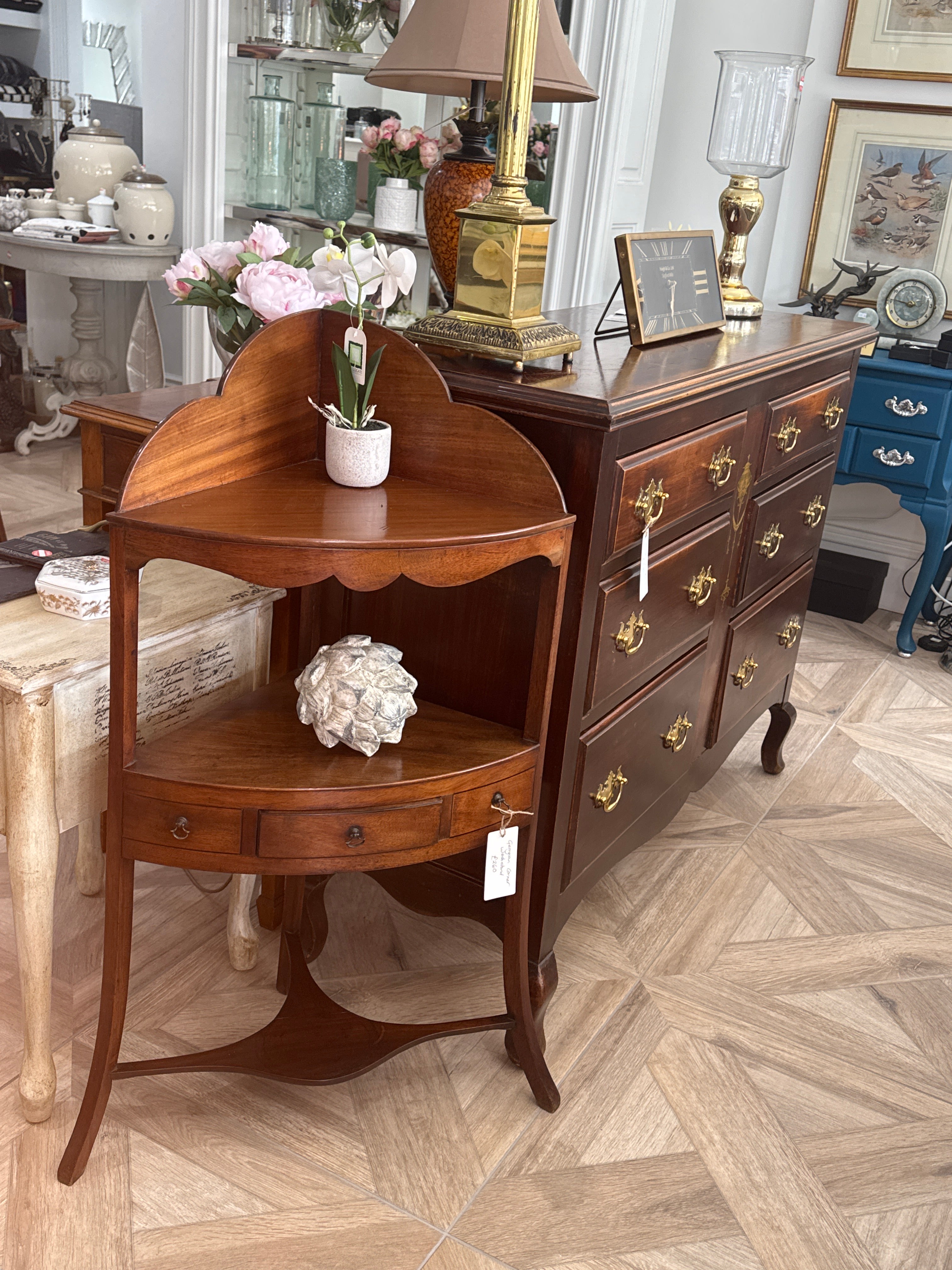 Georgian Corner Washstand