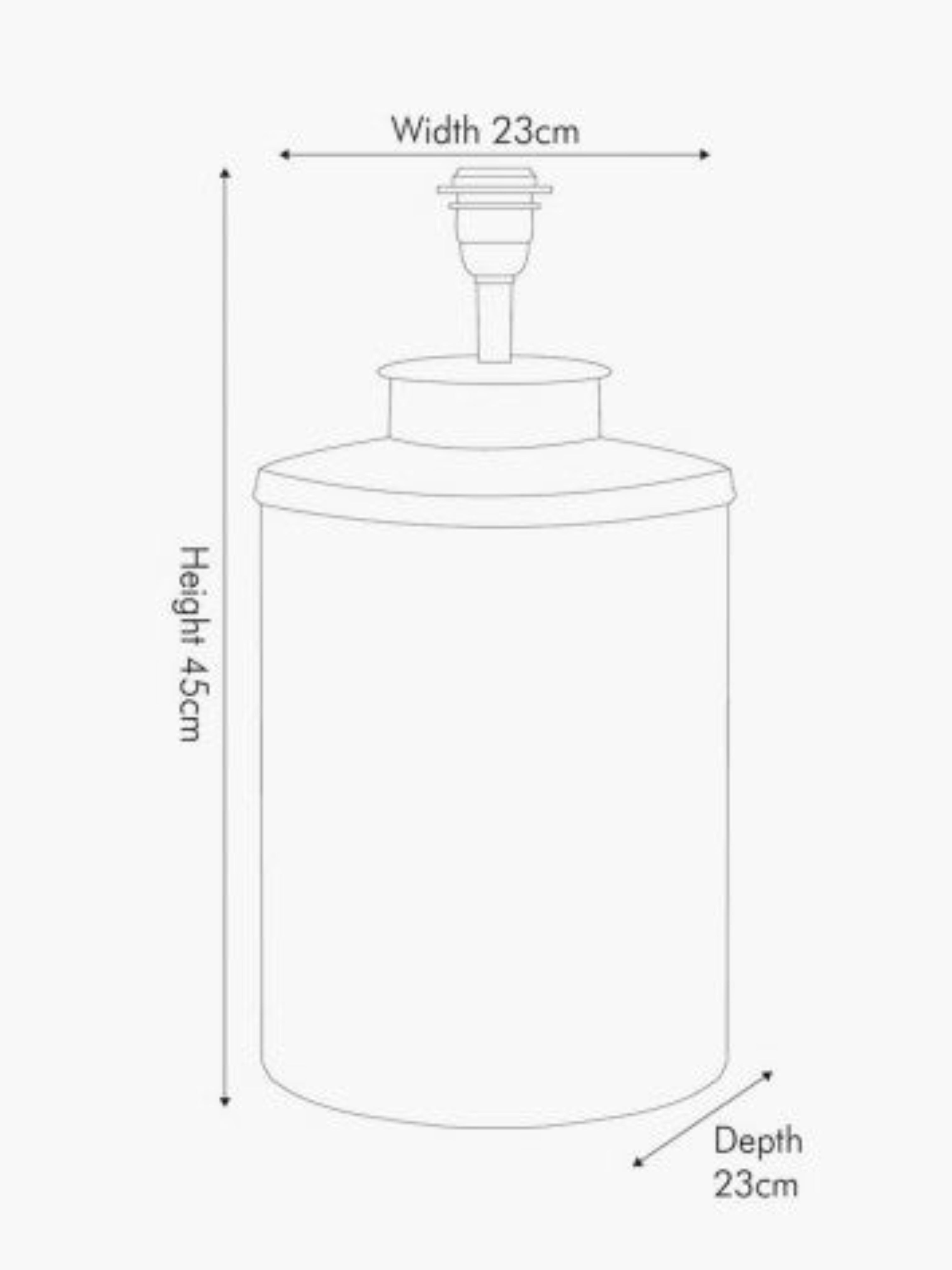 Bulb Required/Max Wattage ES GLS/60W