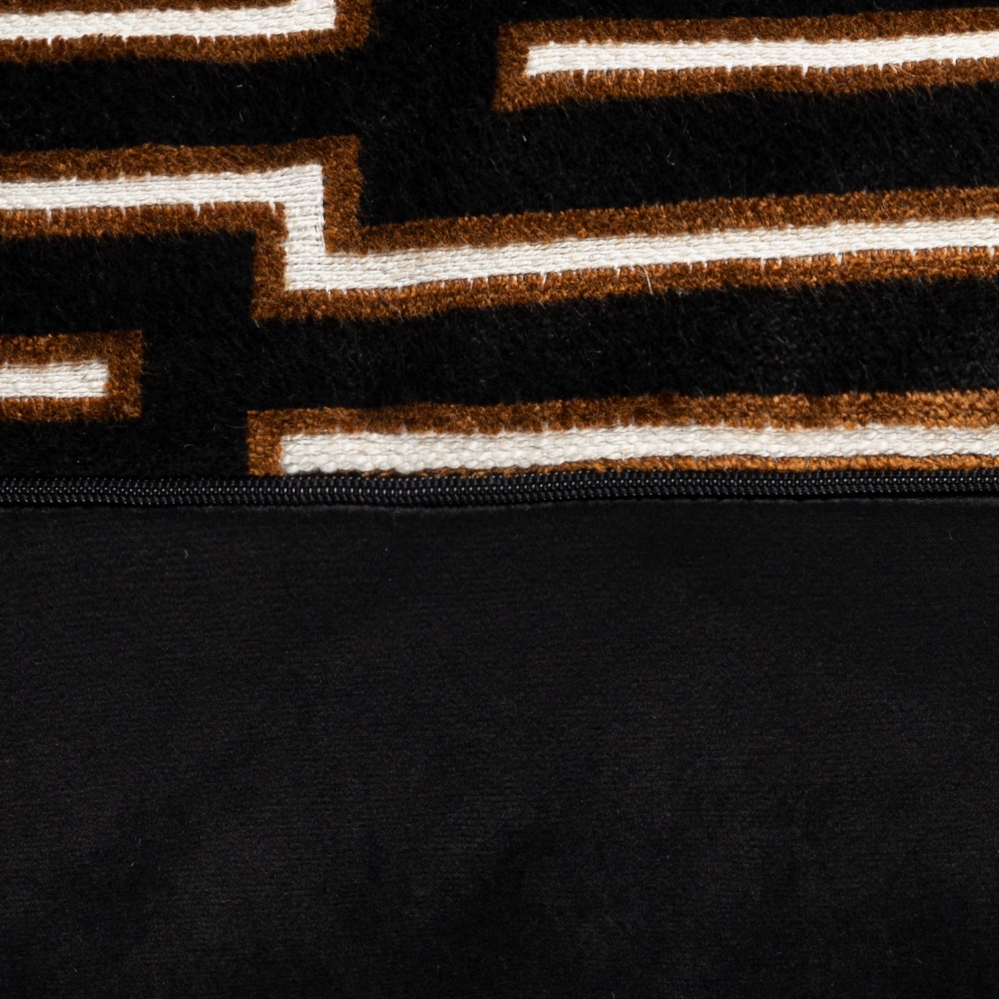 Harrison Black & Cognac Cushion | Multiple Sizes