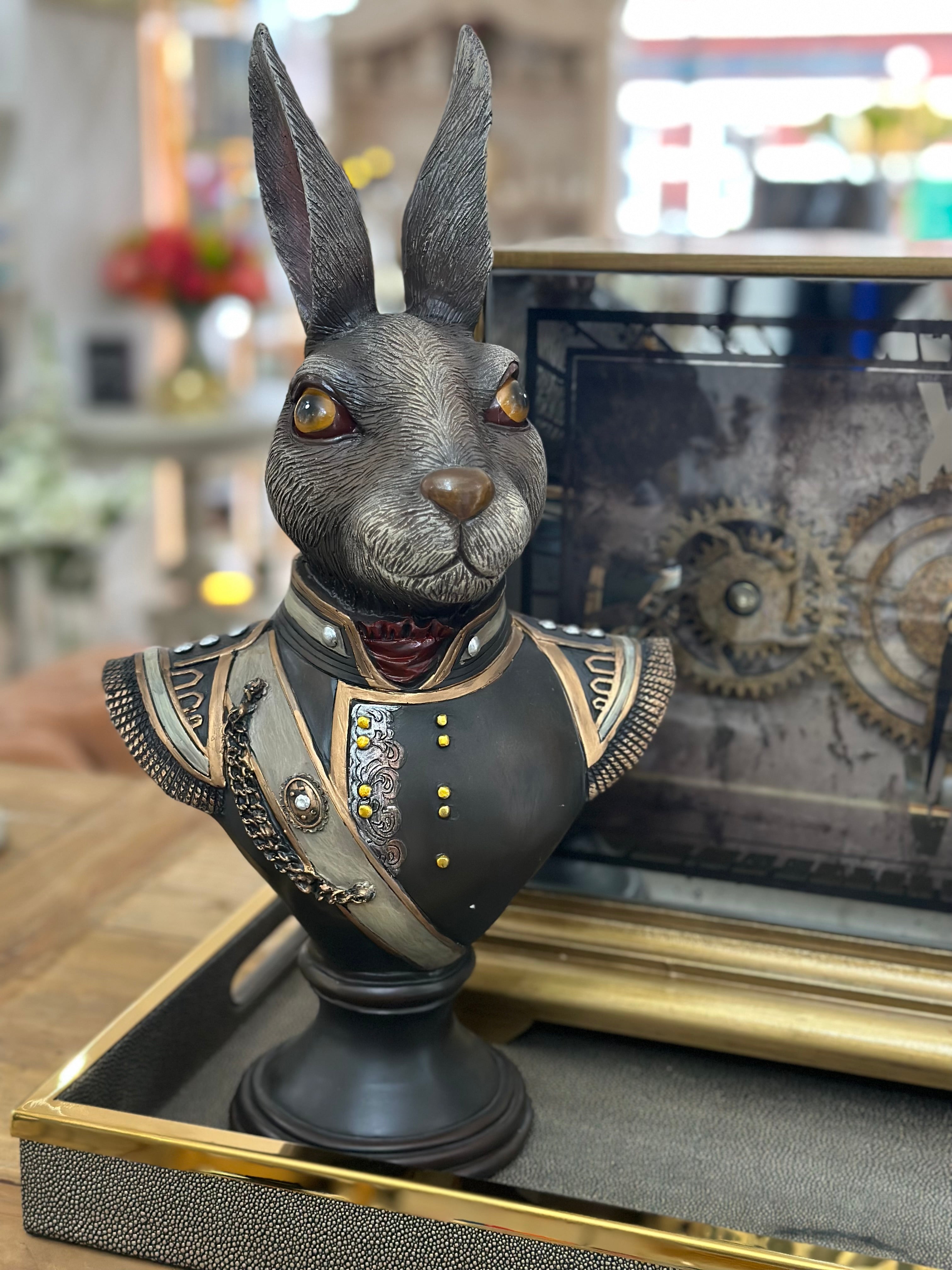 Gentry Rabbit Bust Ornament
