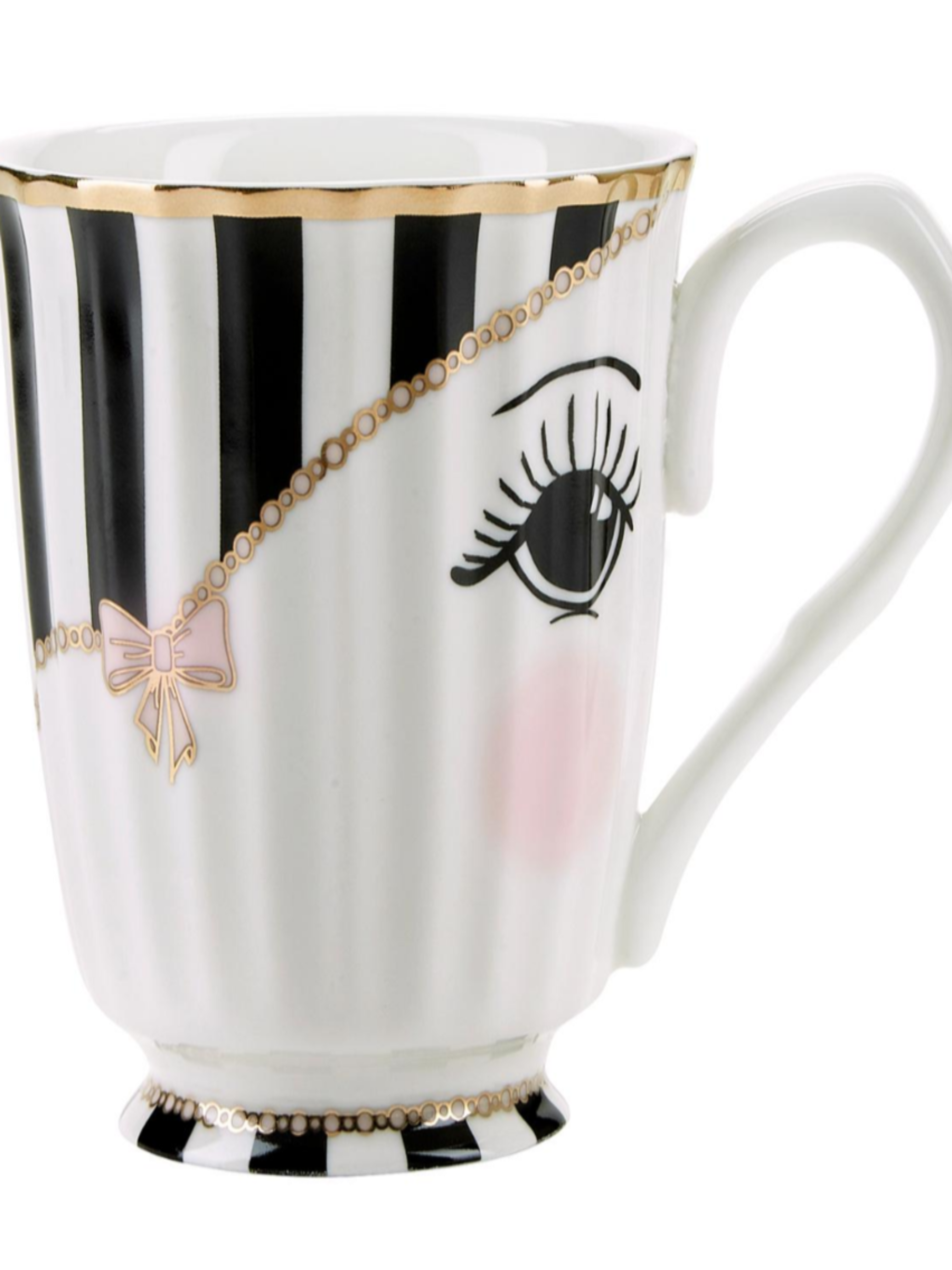 Miss Etoile Bow Design China Mug
