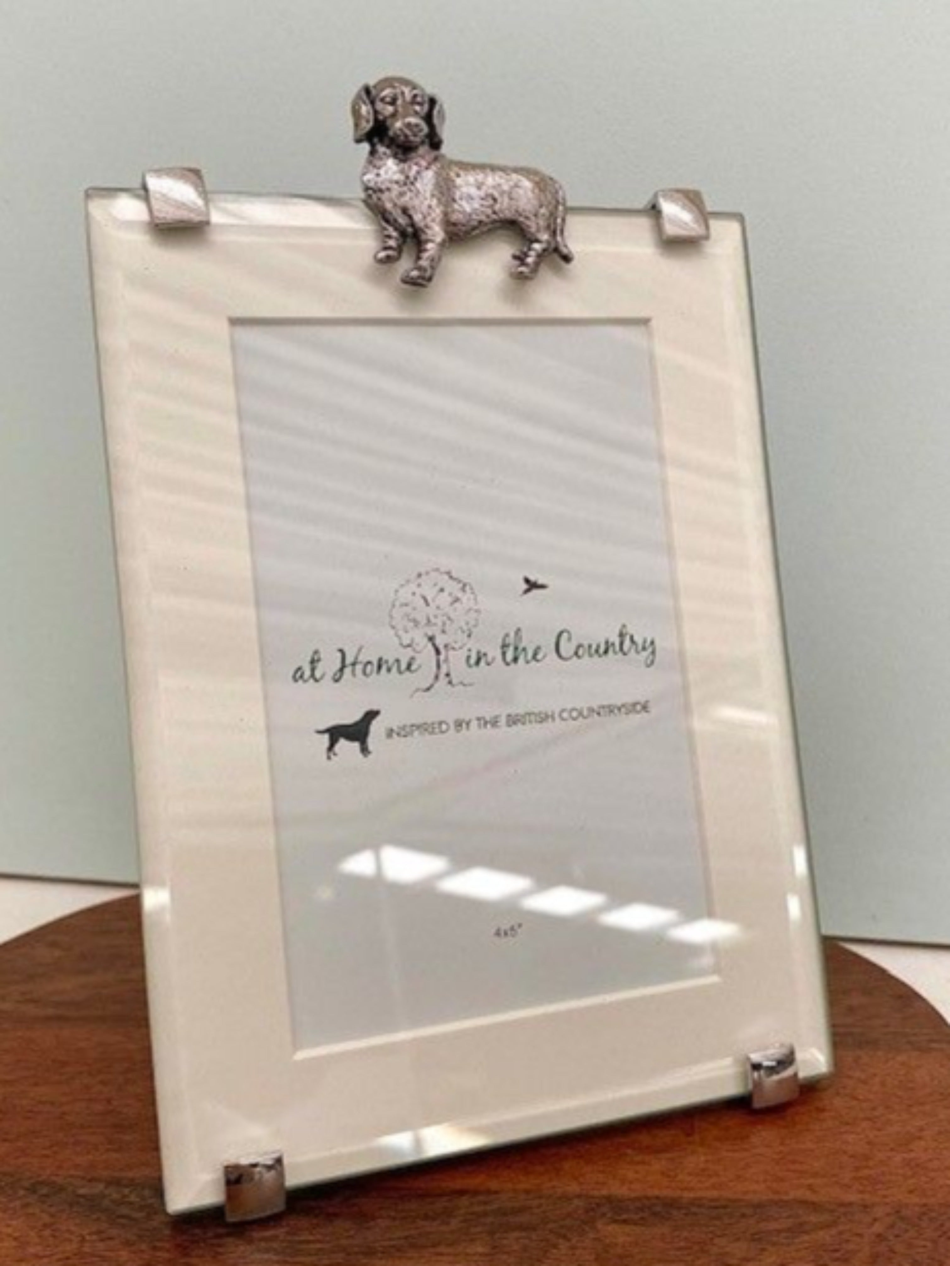 Silver Dachshund Rectangular Photo Frame