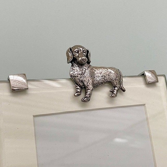 Silver Dachshund Rectangular Photo Frame