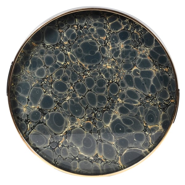 Indigo Blue and Gold Mottled Effect Tray