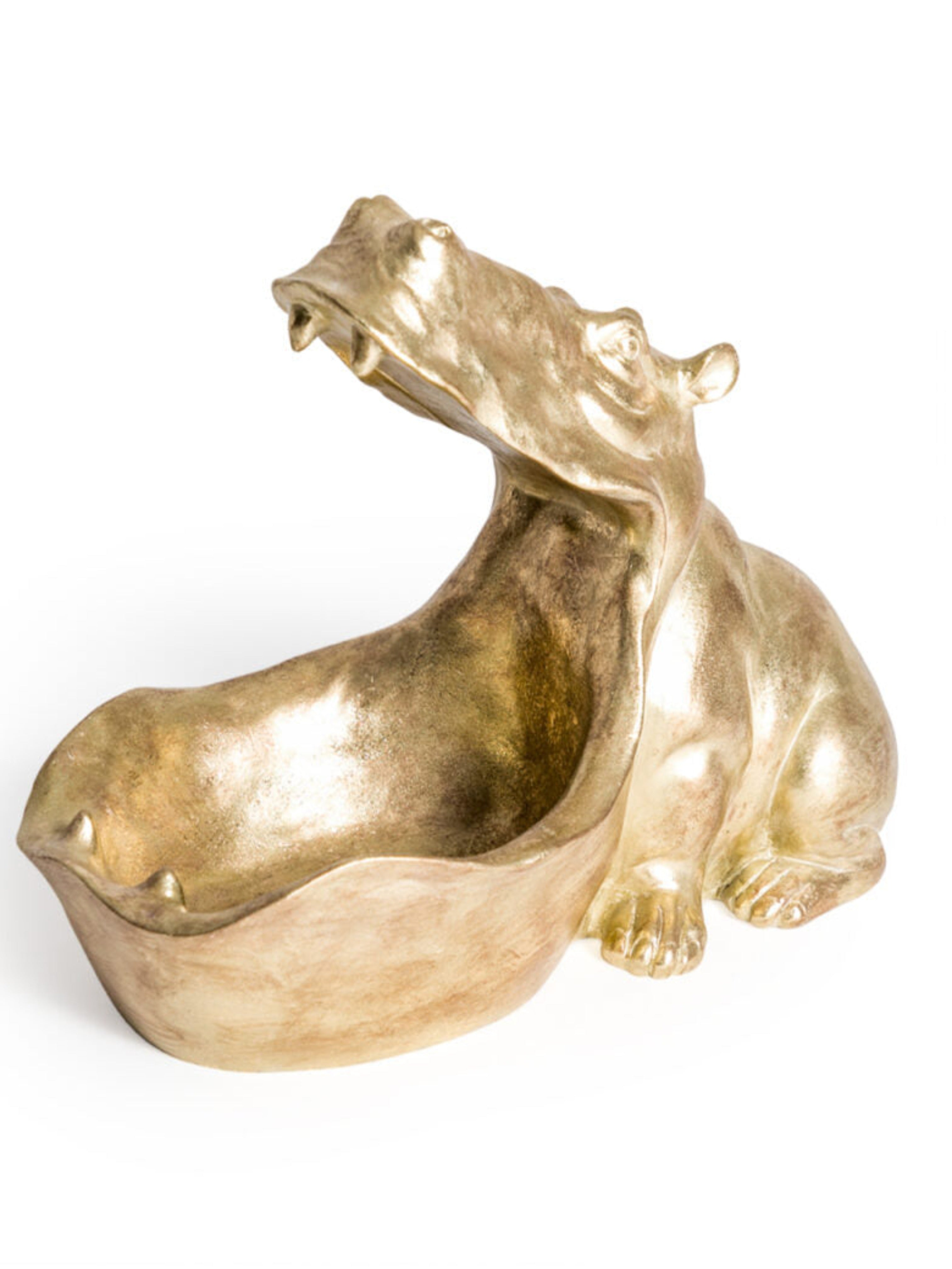 Gold Hungry Hippo Storage Bowl