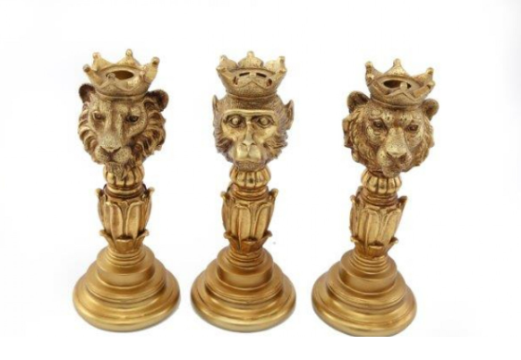 Golden Crowned Monkey Candle Holder