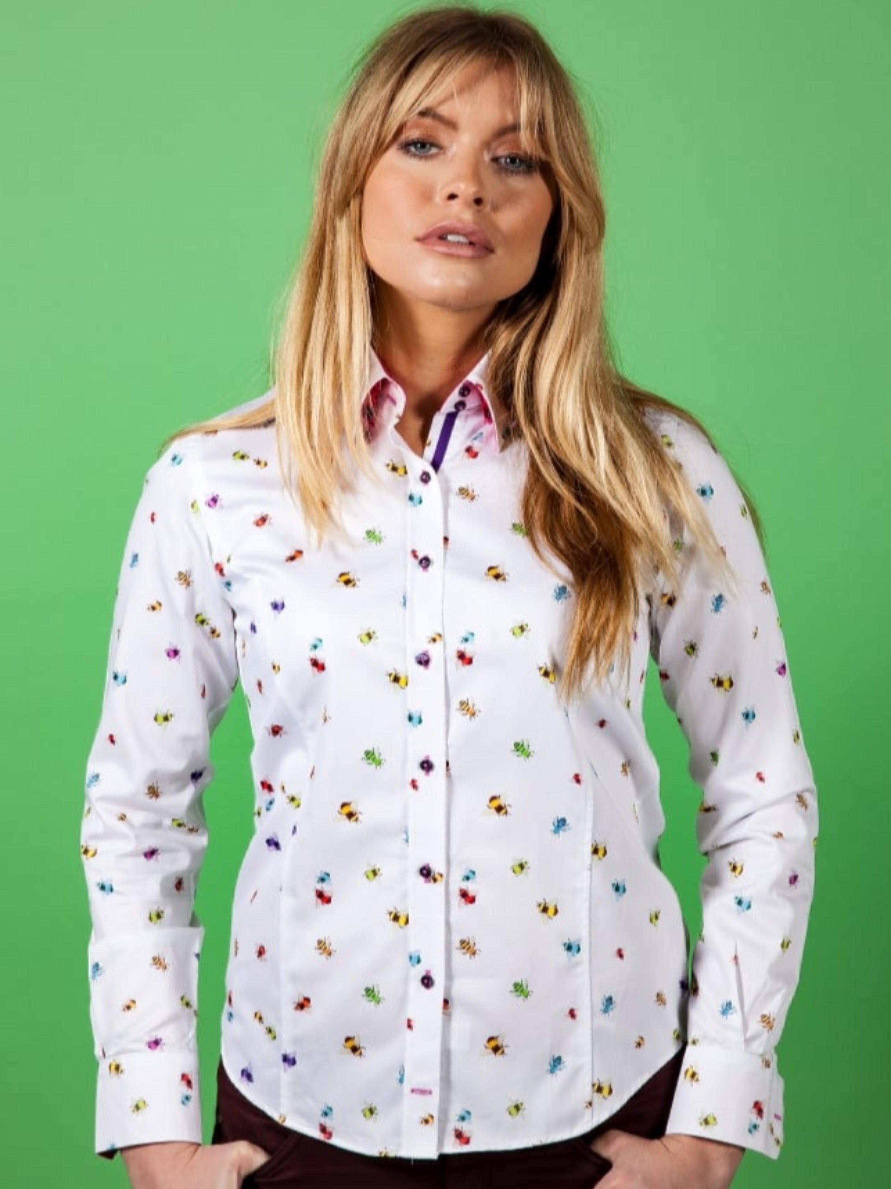 Claudio Lugli Elizabeth Bumble Bee Print Shirt