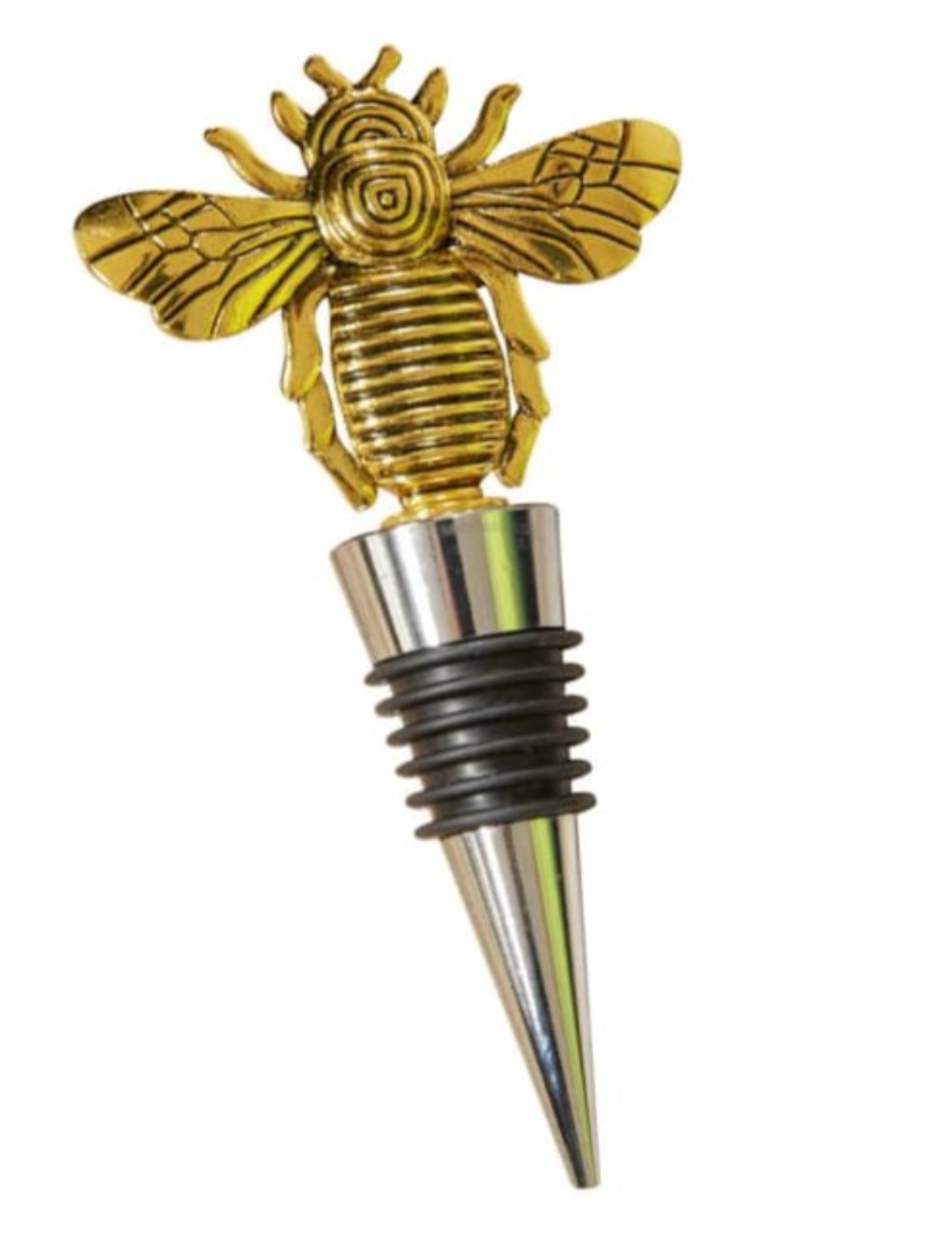 Golden Bee Bottle Stopper