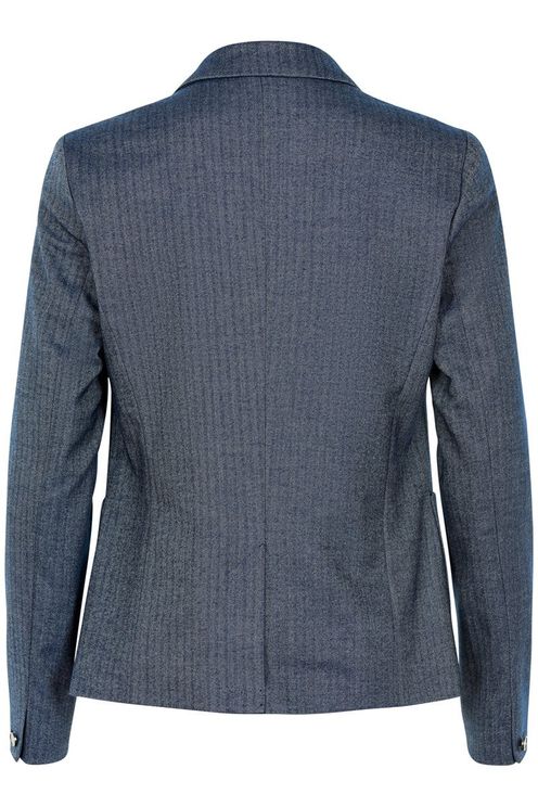 Mos Mosh Club Herringbone Blazer in Navy