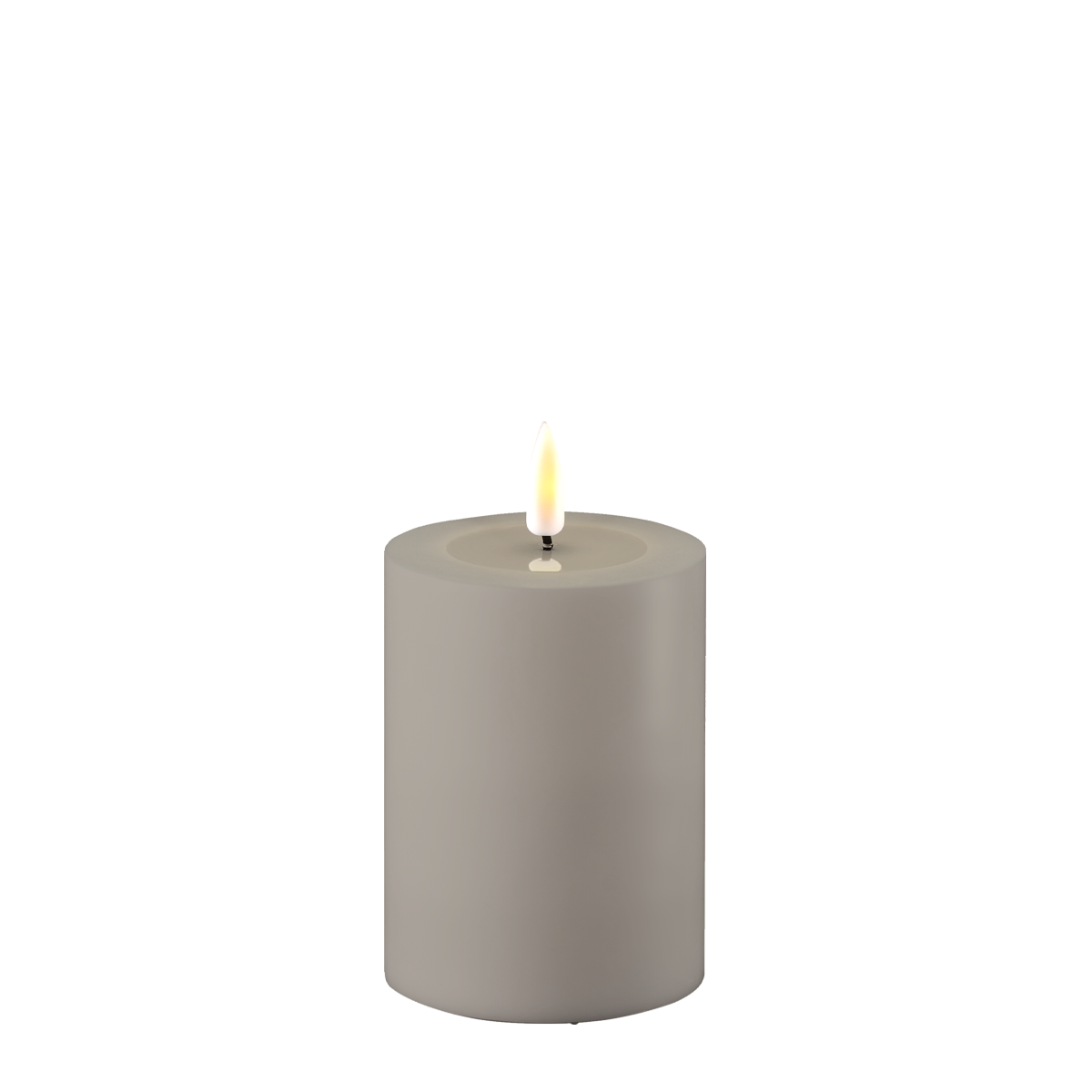 Grey Indoor LED Candle (7.5cm Diameter)