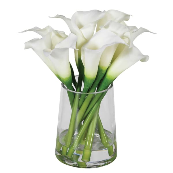 Faux Calla Lilies Small Arrangement