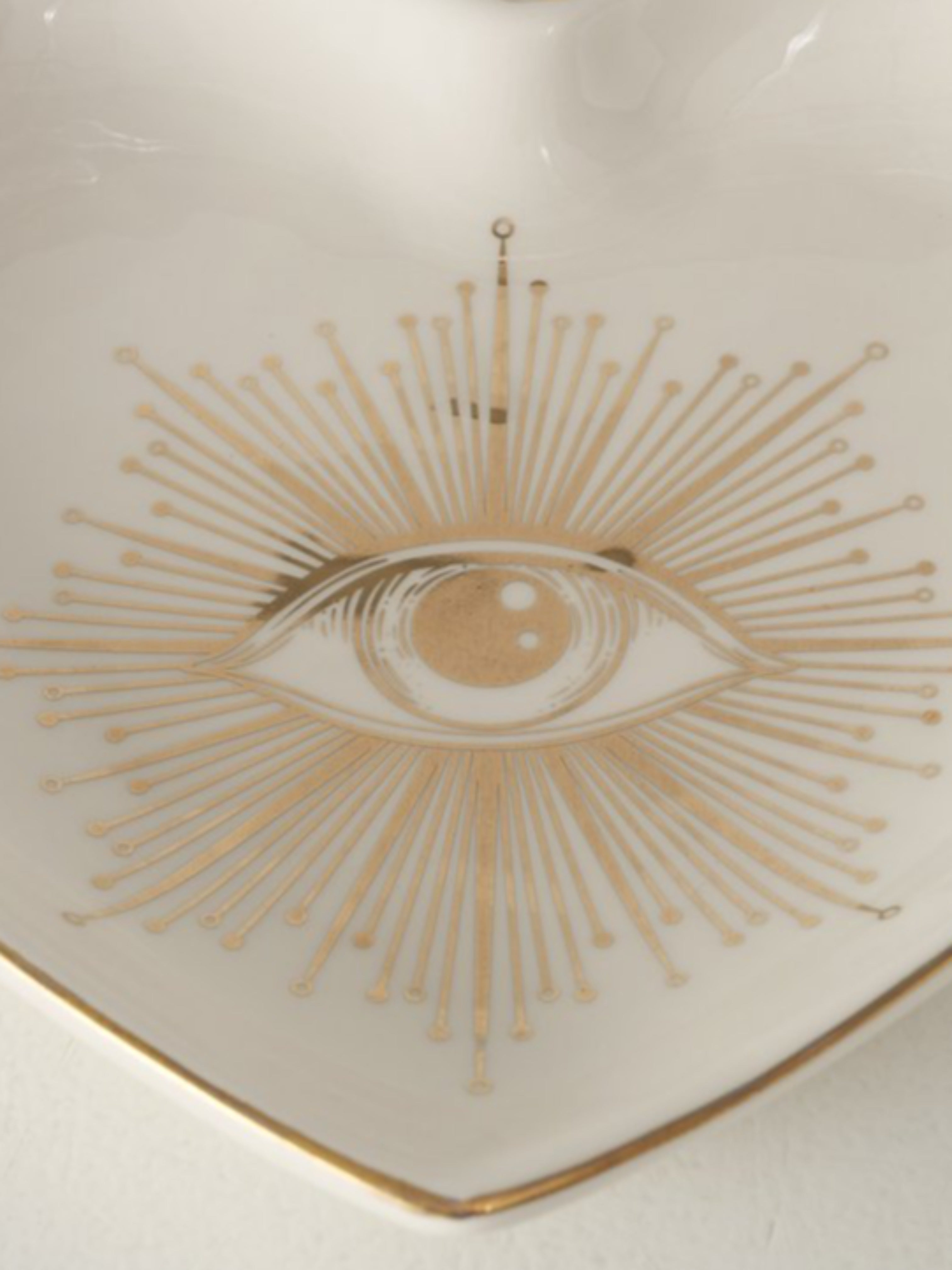 Golden Eye Motif Trinket Plate | Multiple Sizes