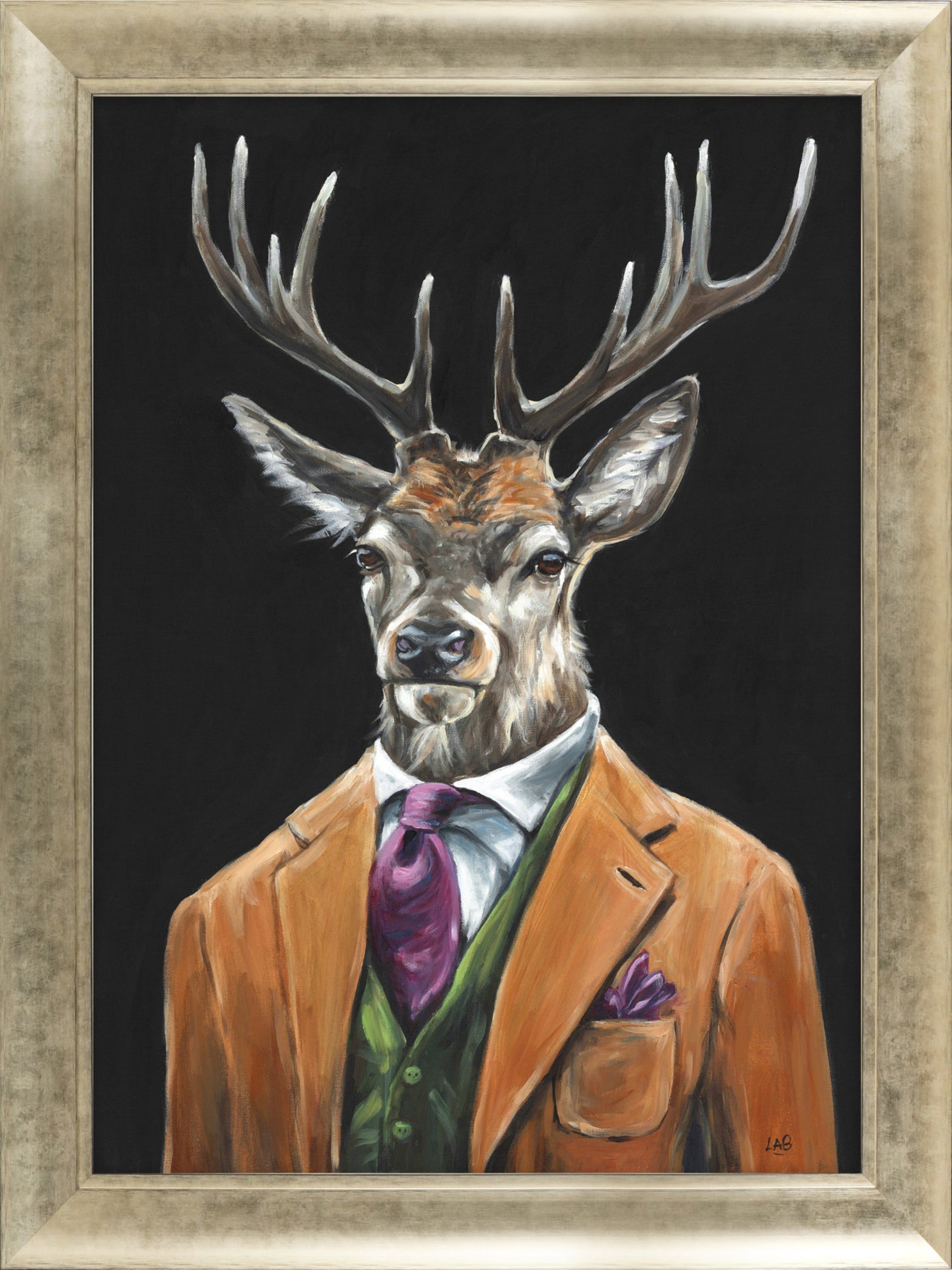 The Gentleman Stag Framed Print