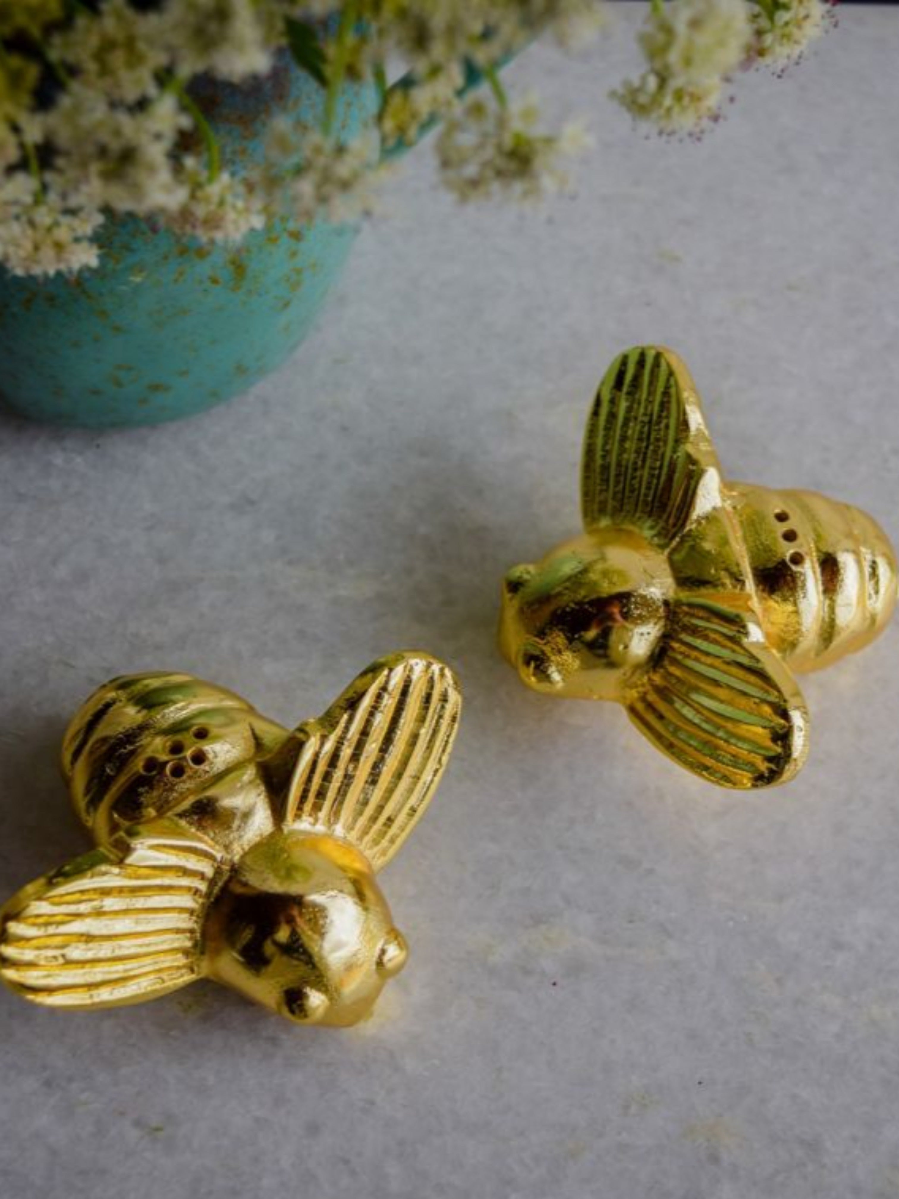 Culinary Concepts Gold Queen Bee Cruet Set