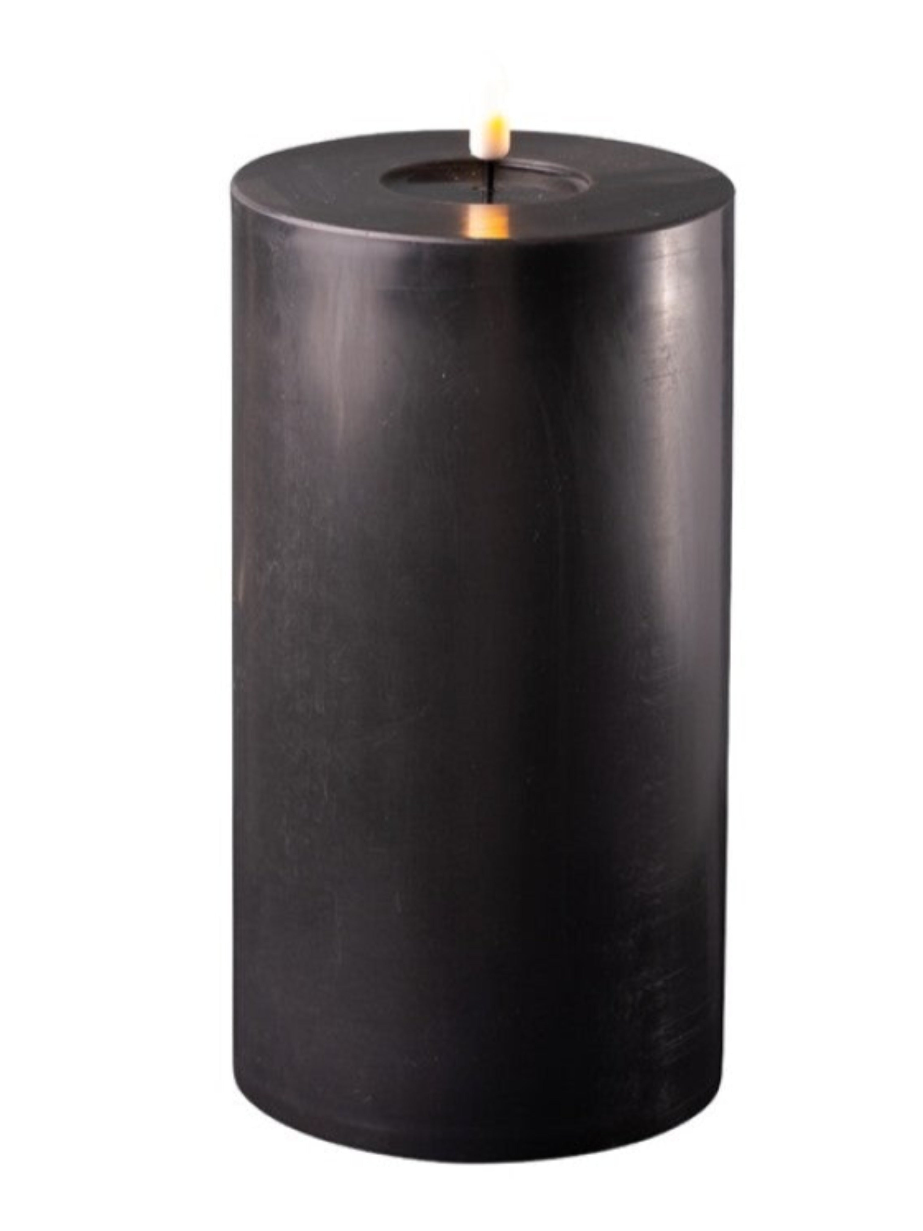 Black Indoor LED Candle (10cm Diameter)