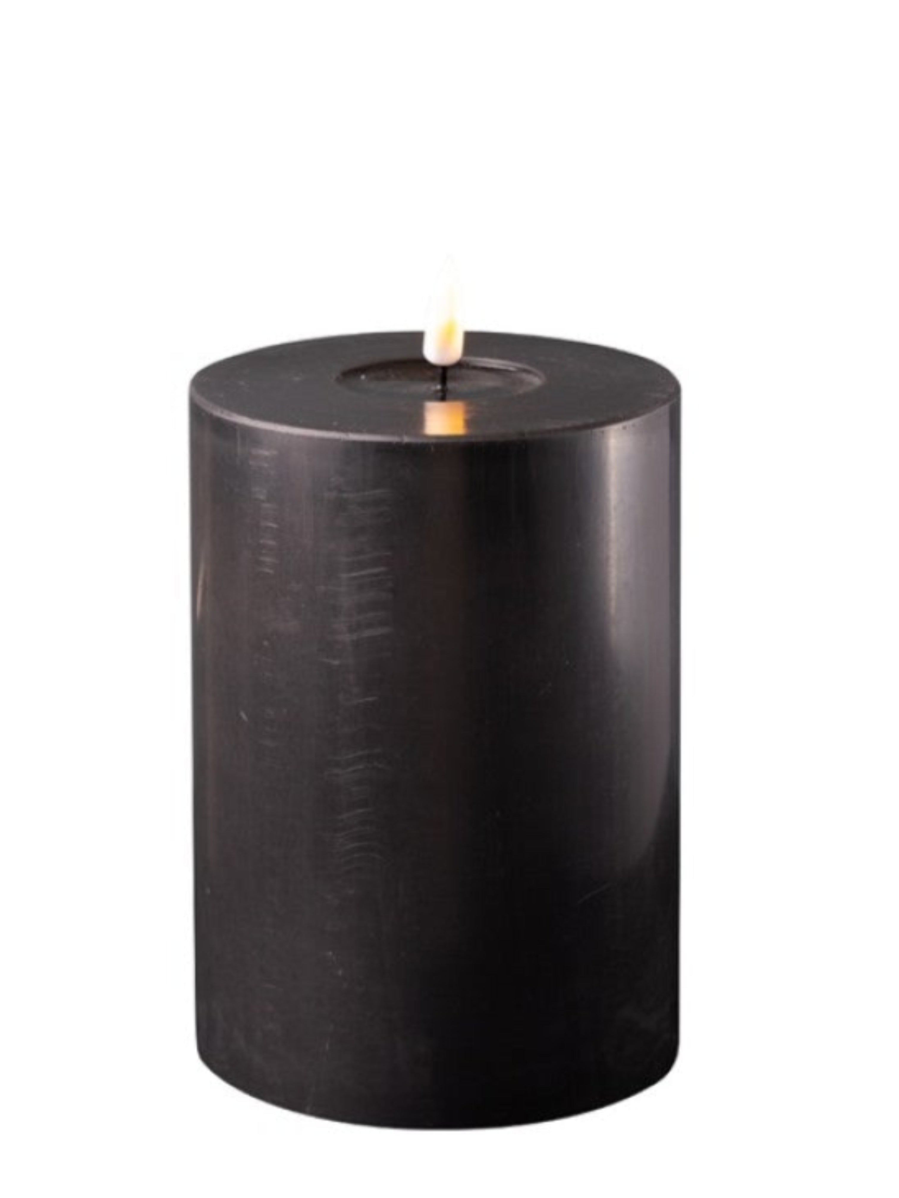 Black Indoor LED Candle (10cm Diameter)