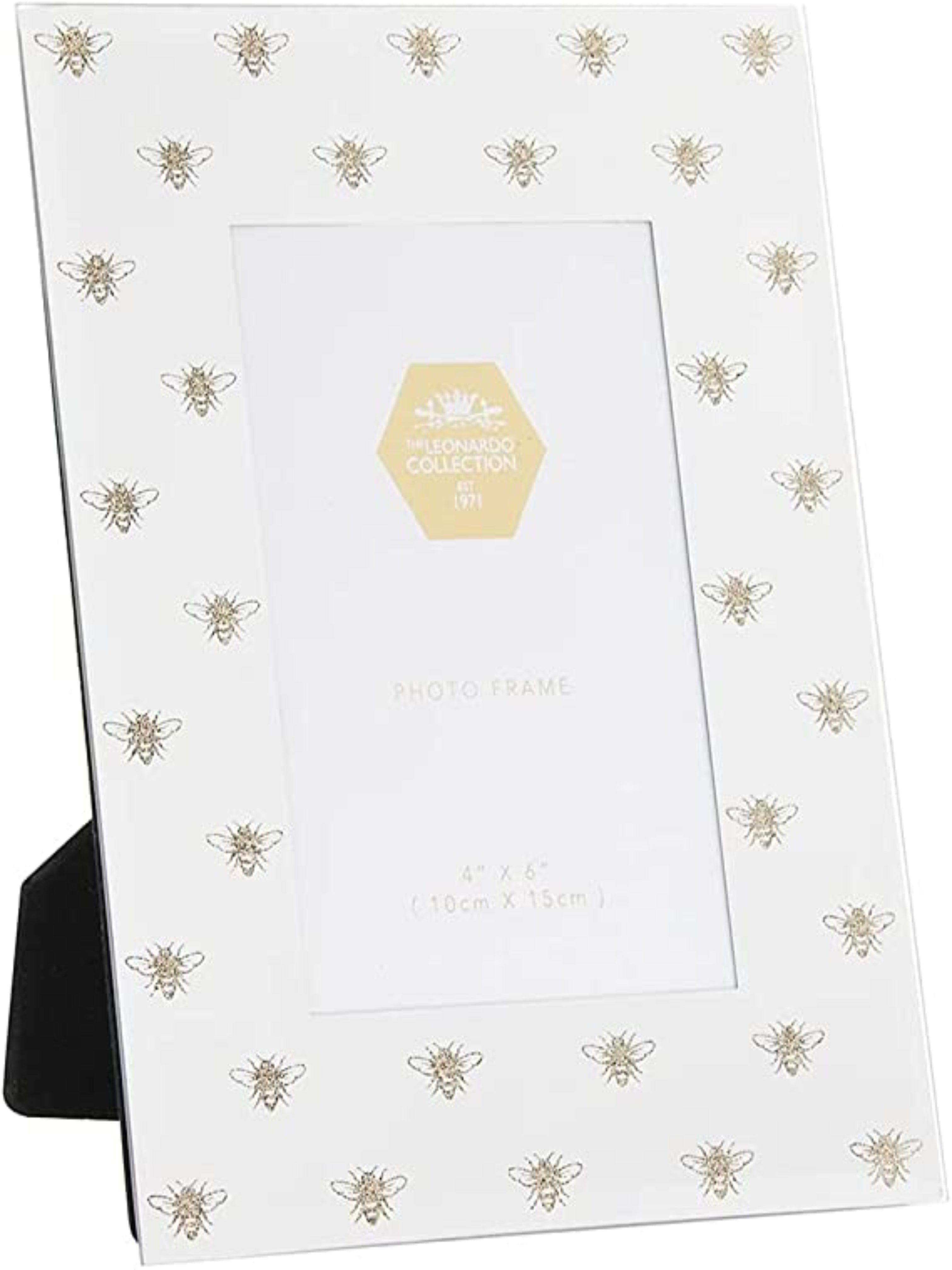 Mirrored Glitter Bee Photo Frame