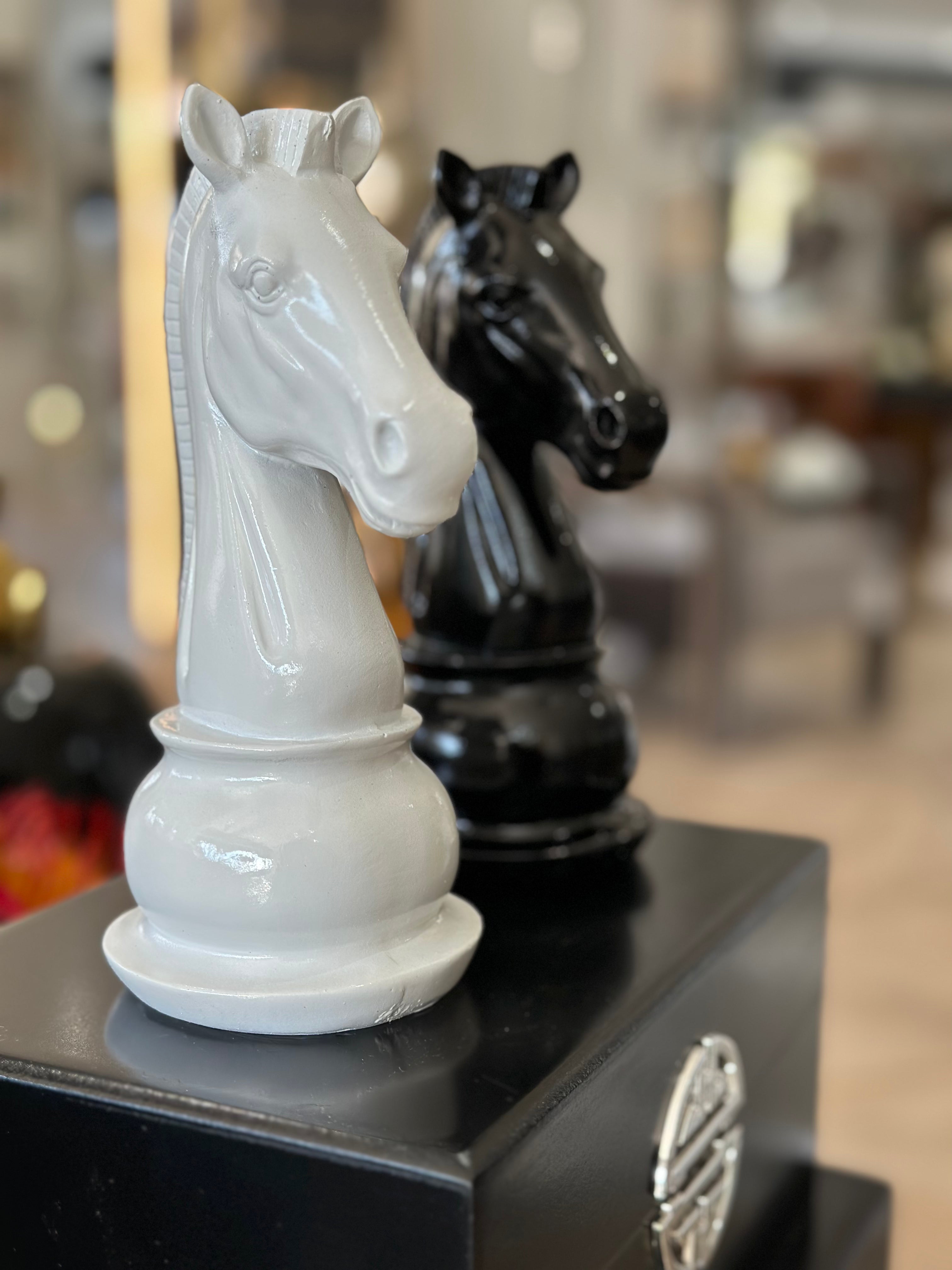 White Horse Chess Piece Ornament