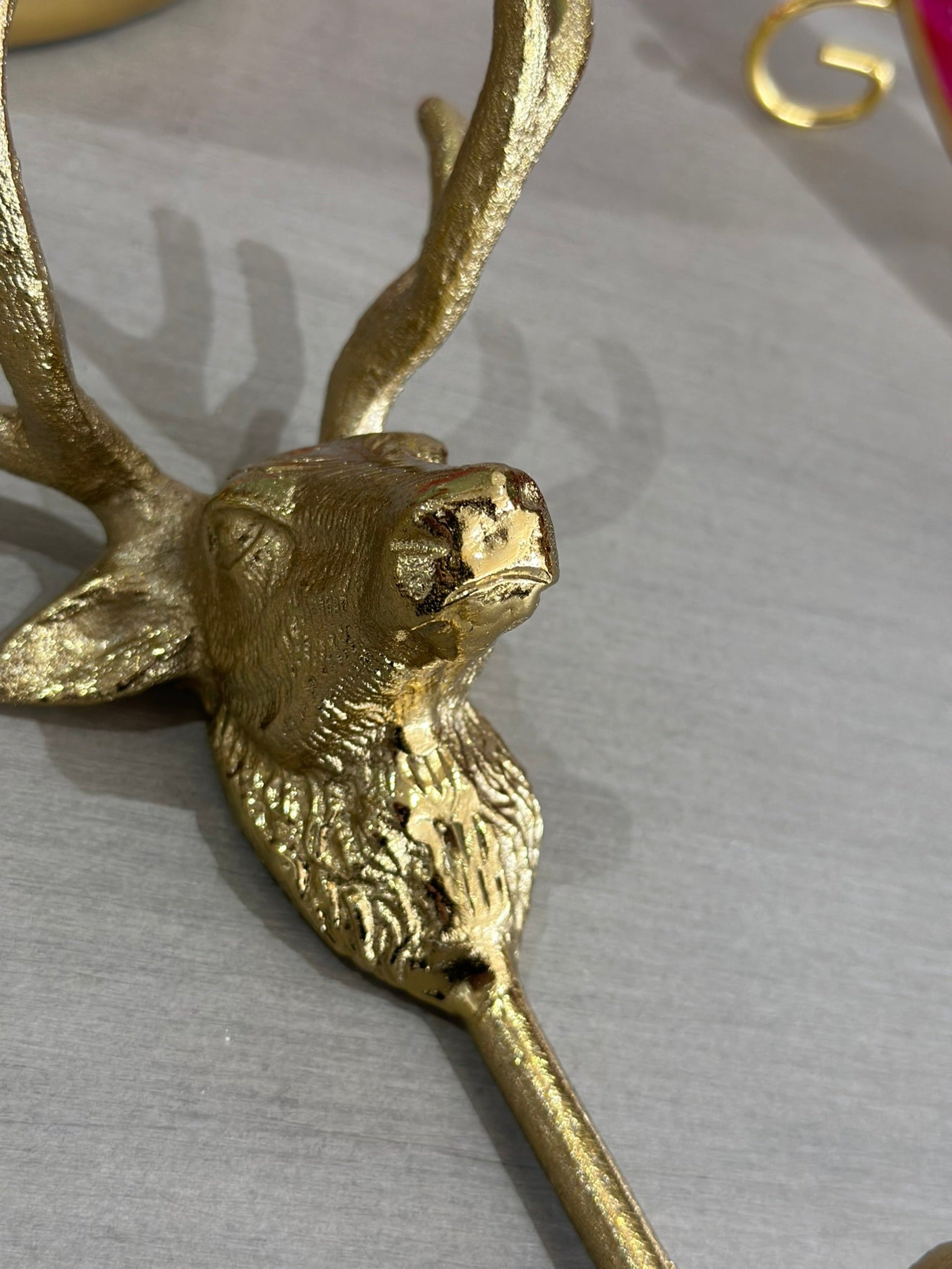 Gold Stag Wall Hook