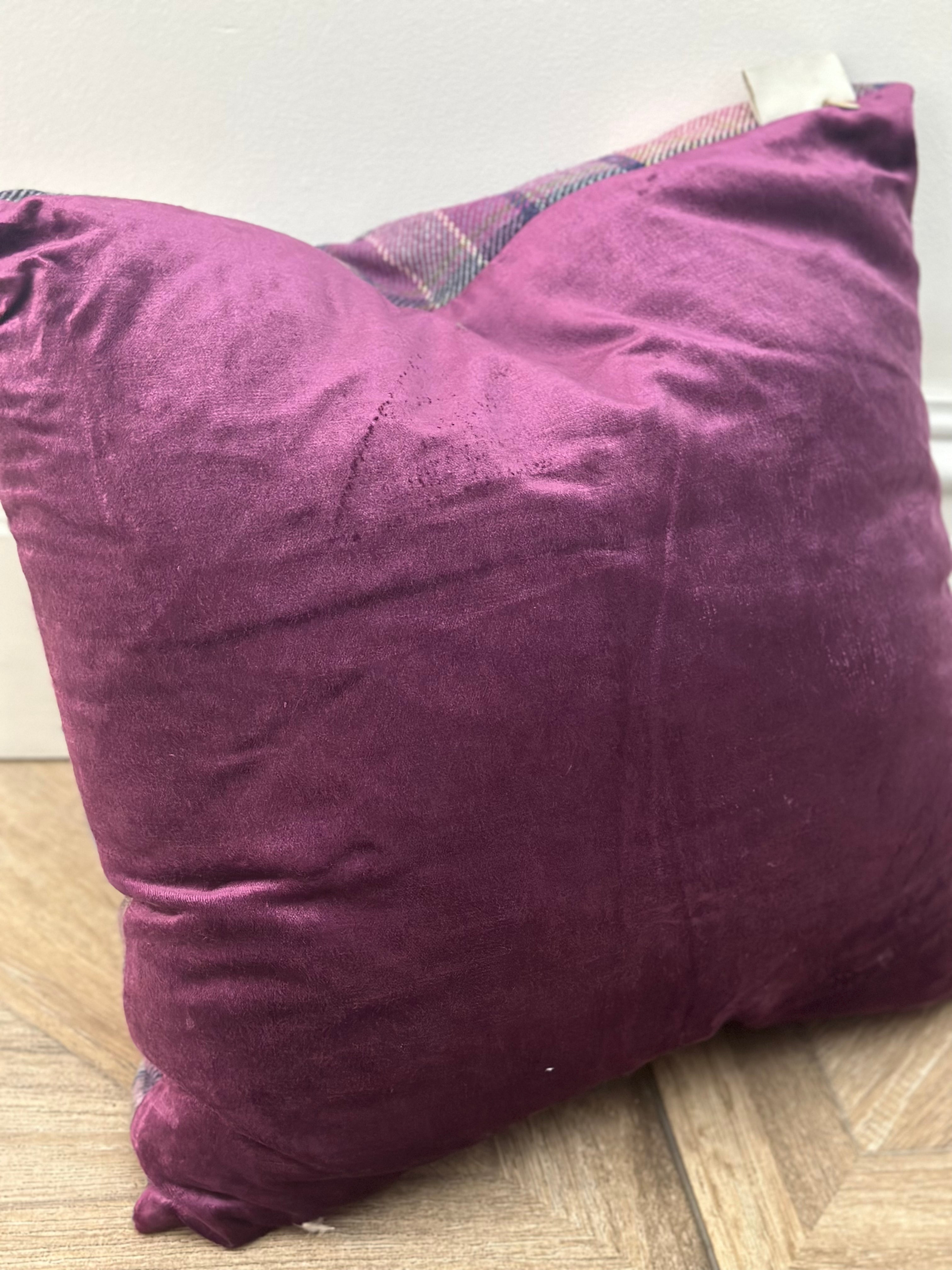 Voyage Maison Purple Velvet Back Cushion