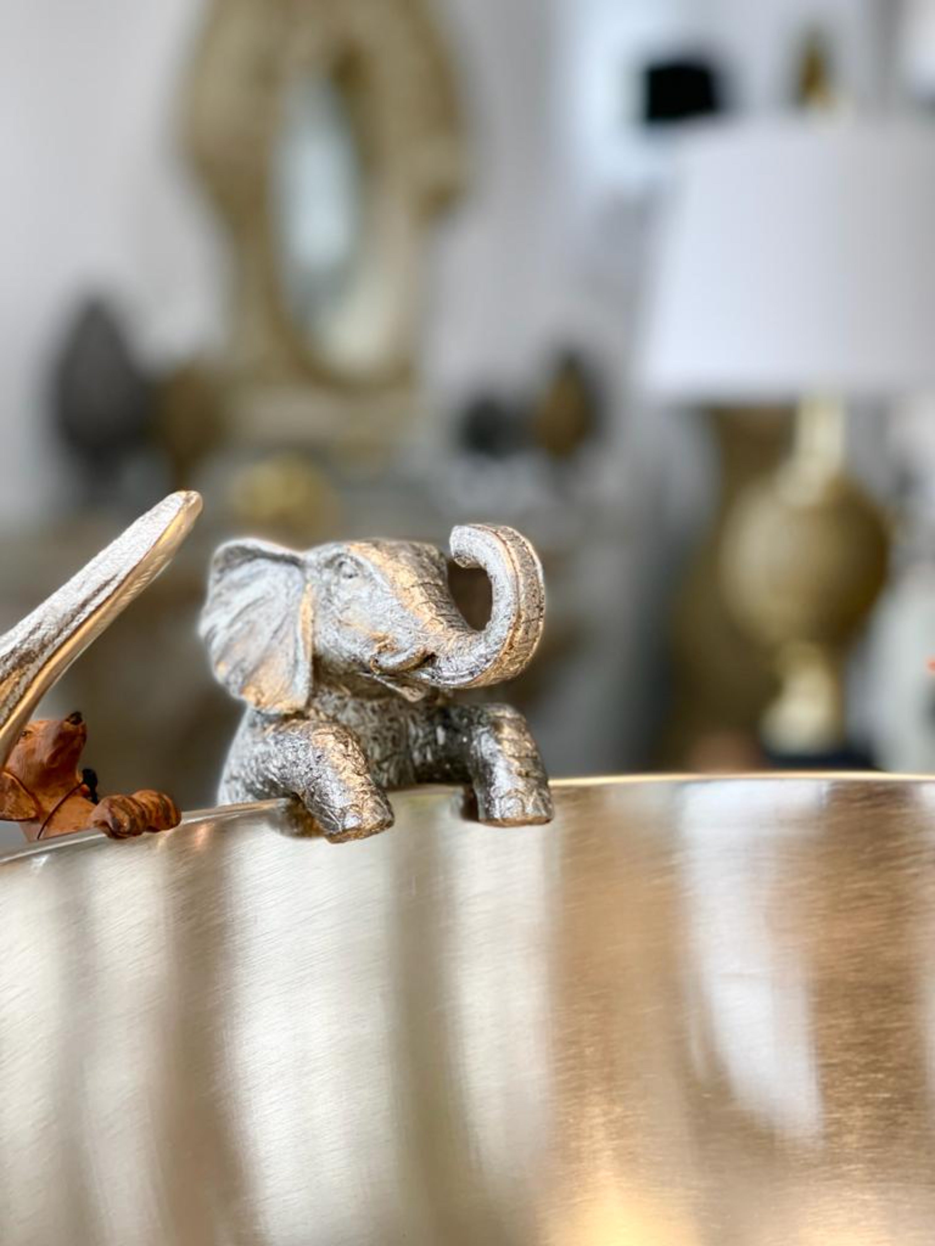 Silver Elephant Hanging Ornament
