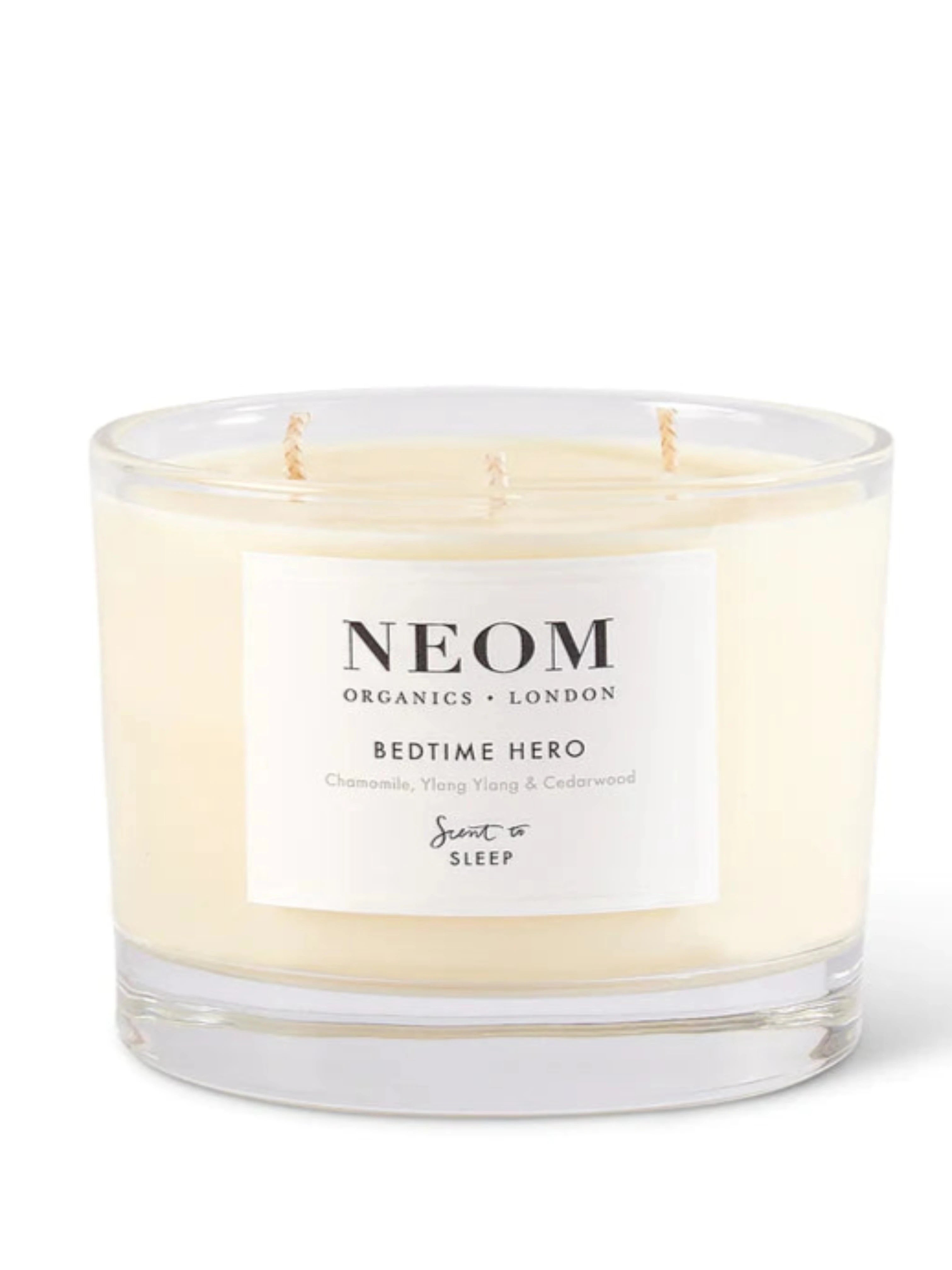 NEOM Bedtime Hero Scented 3 Wick Candle
