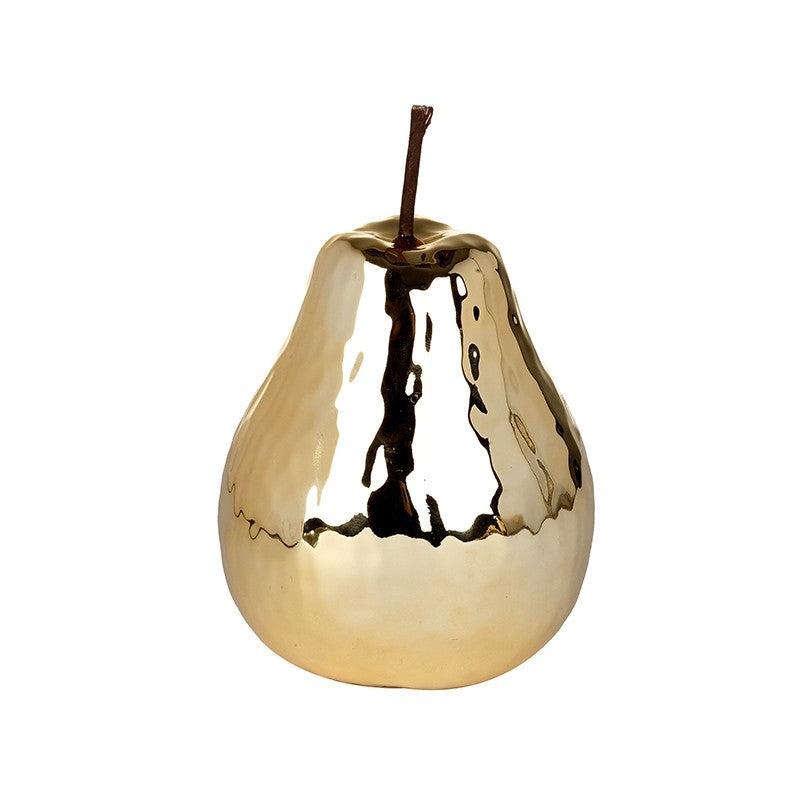 Ceramic Hammered Pear Ornament