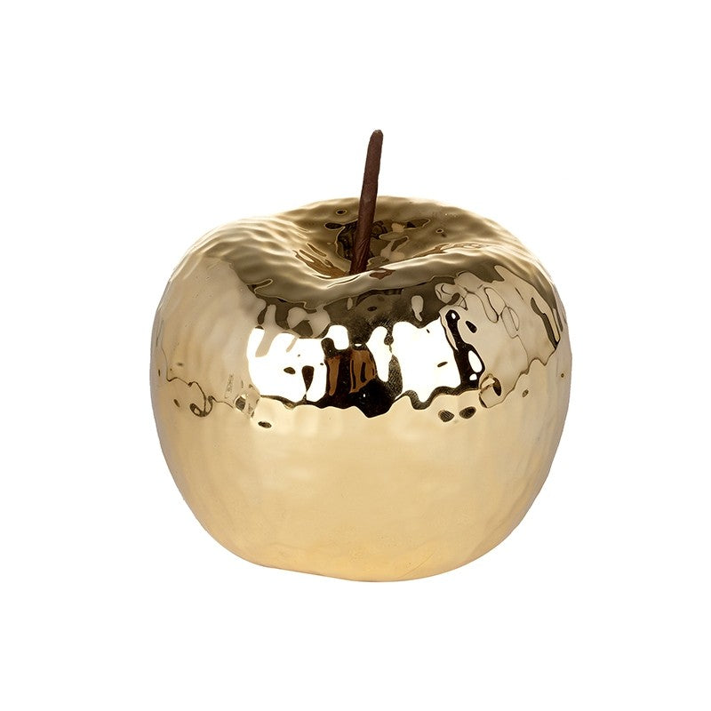 Ceramic Hammered Apple Ornament