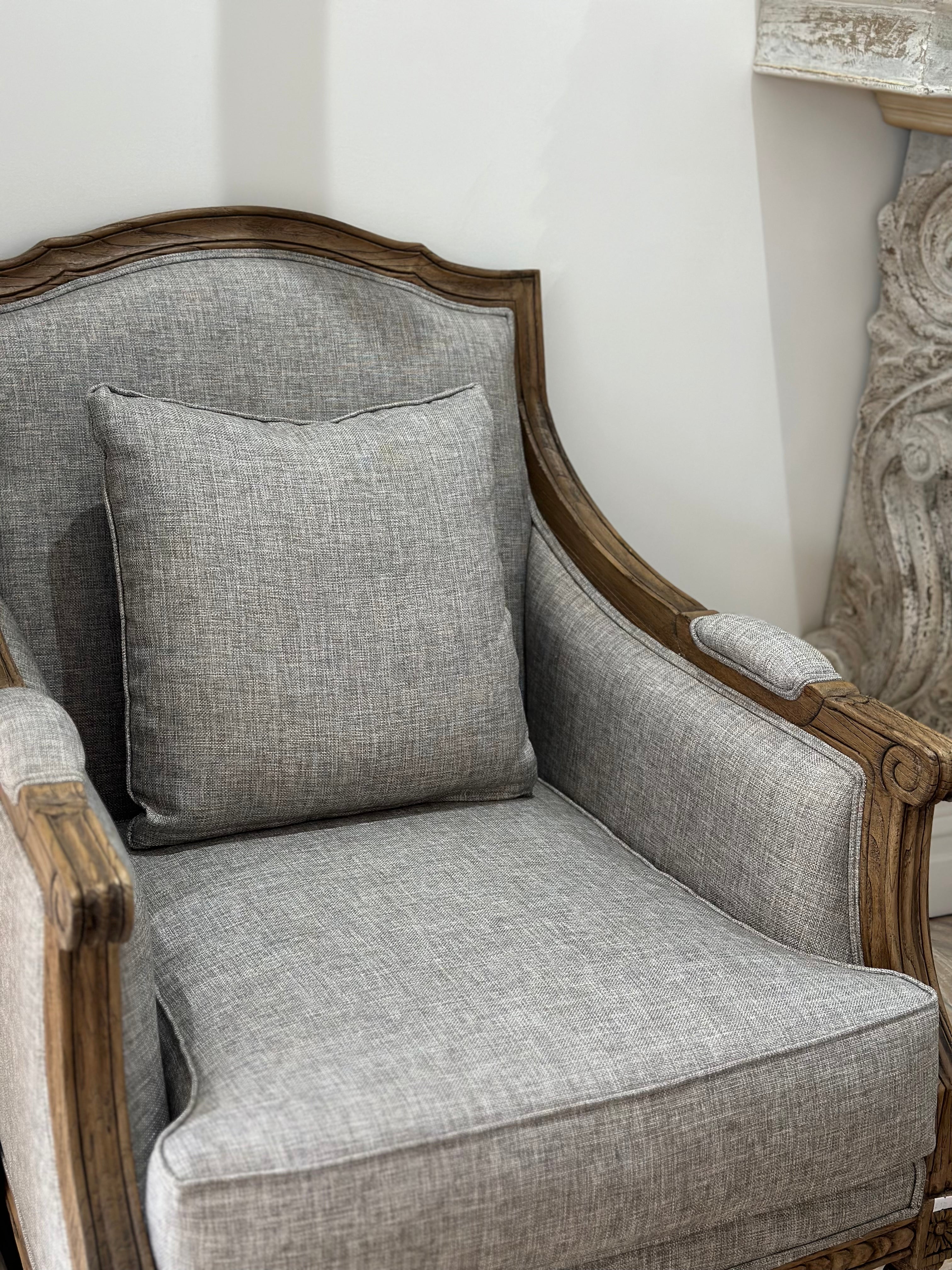 Pacific Oak Lyon Grey Armchair