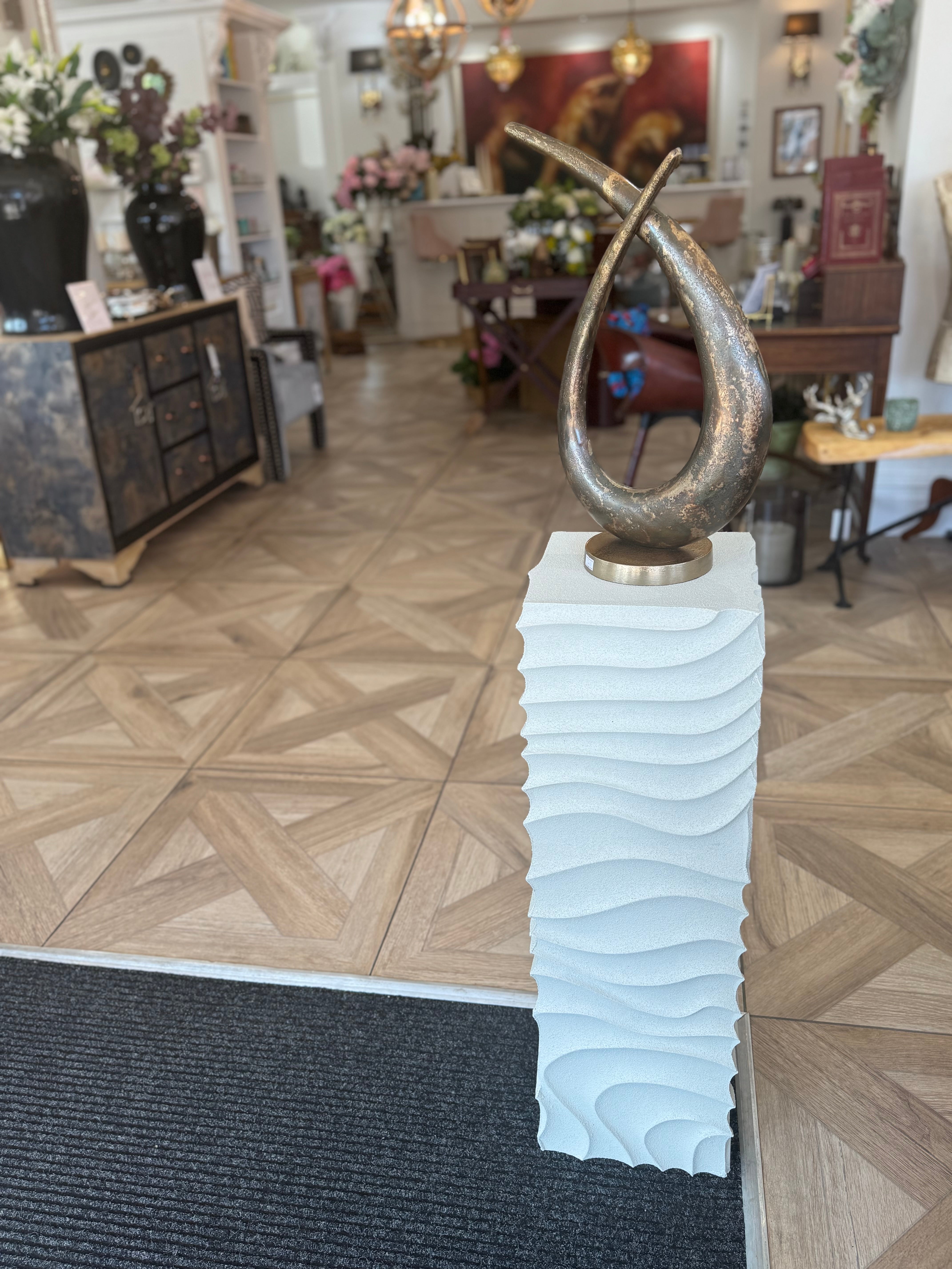 Isaiah Wave Design Pedestal | Multiple Sizes