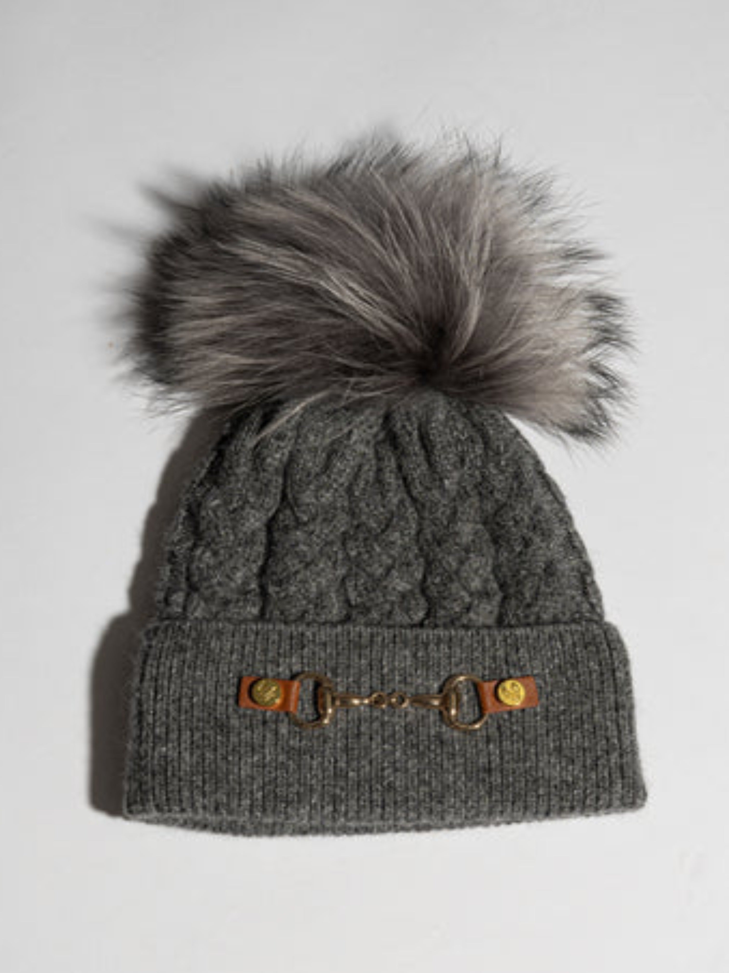 Agora Wool Fur Pom Pom Hat | Multiple Colours
