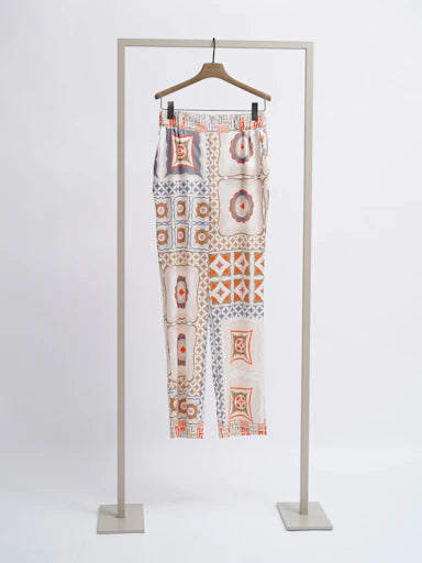 Herzen's Angelegenheit Pastel Design Silk Trousers