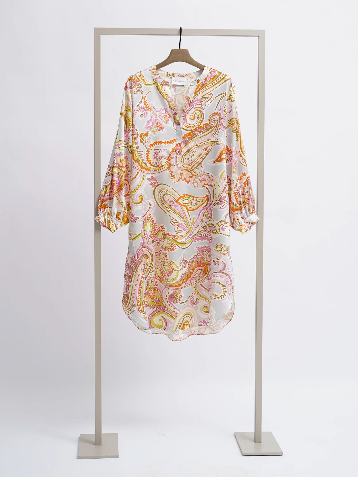 Herzen's Angelegenheit Floral Print Silk Tunic Dress