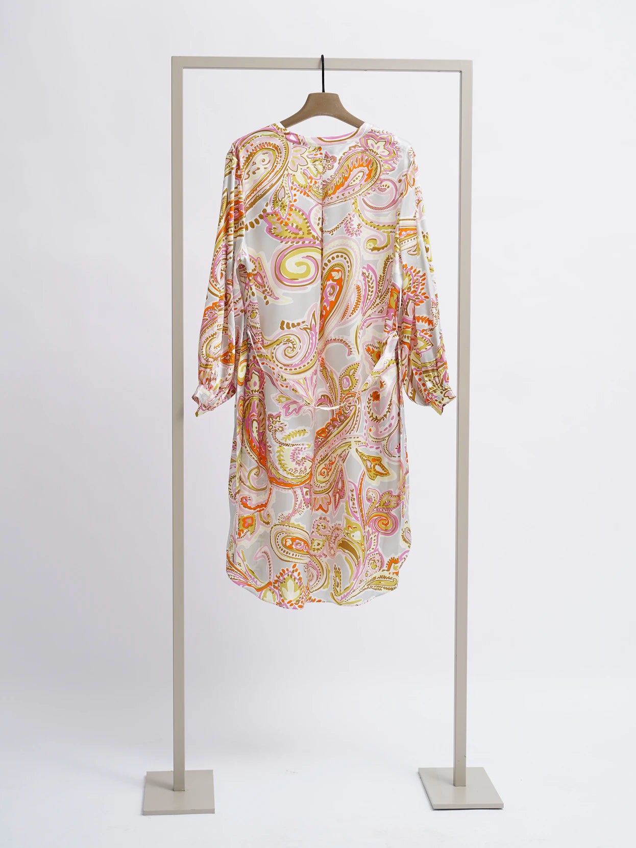 Herzen's Angelegenheit Floral Print Silk Tunic Dress