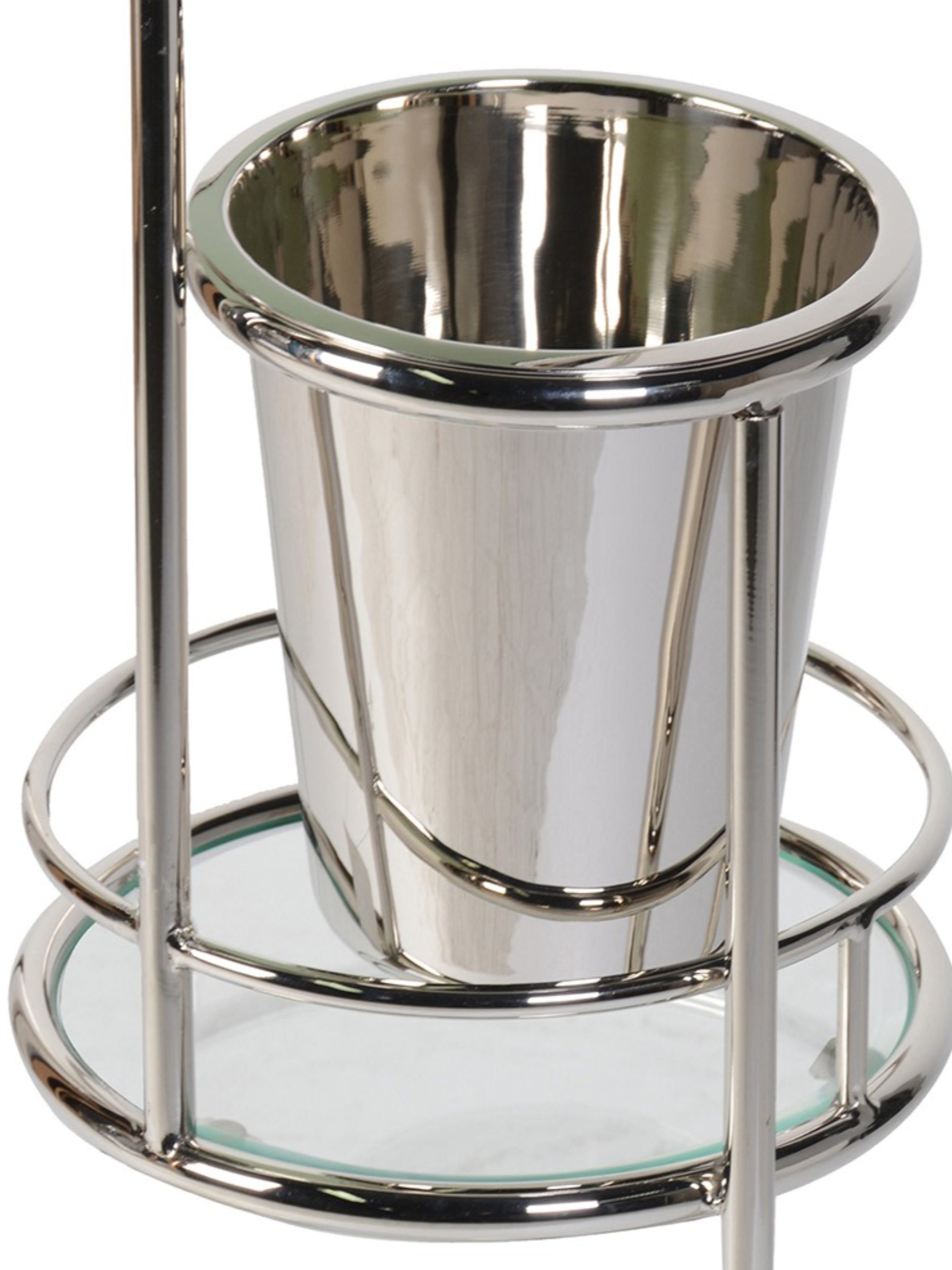 Three Tier Drinks Trolley with Ice Bucket