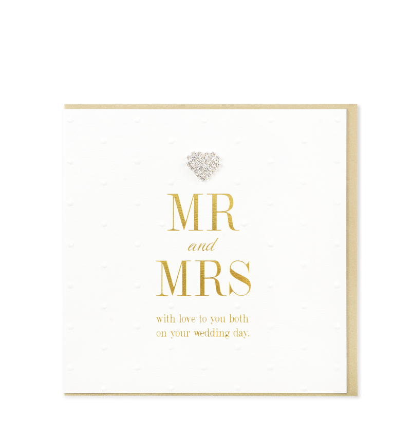 Mr and Mrs With Love To You Both On Your Wedding Day Card