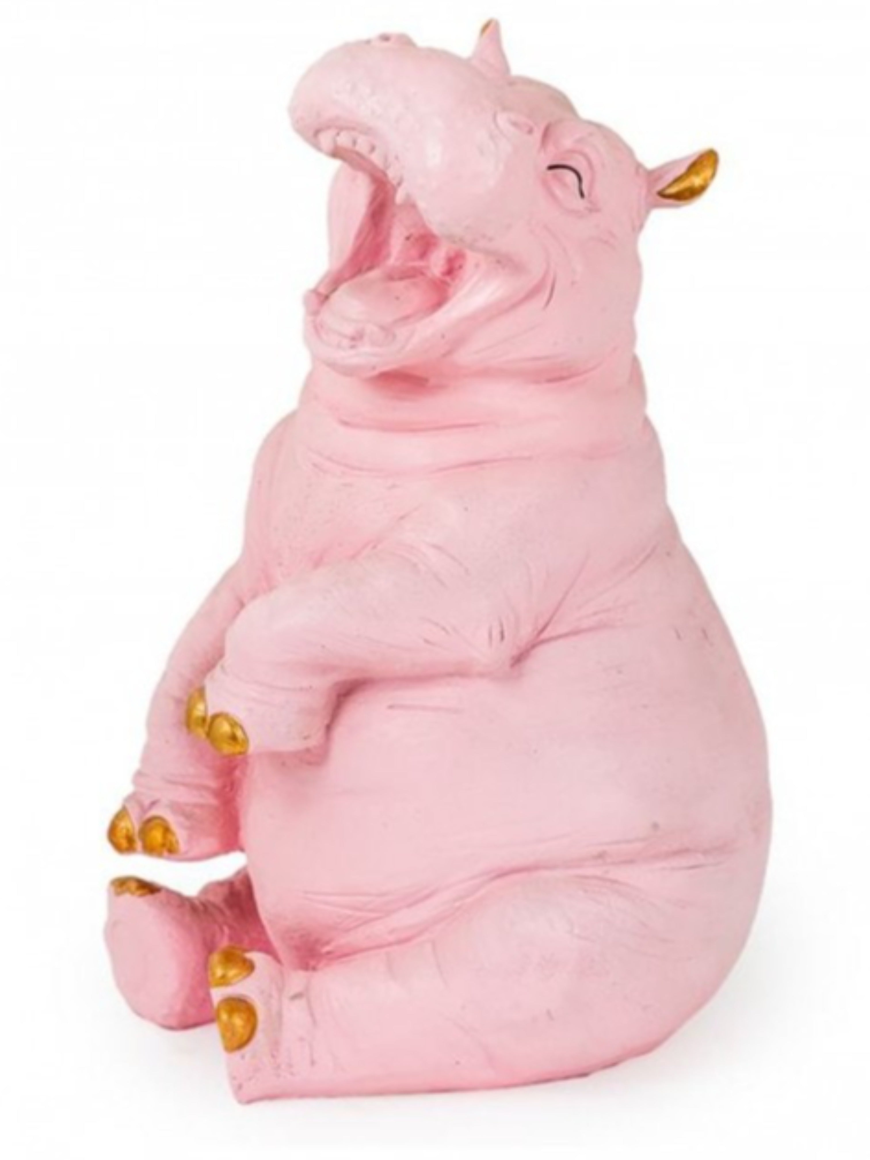 Laughing Hippo Figure