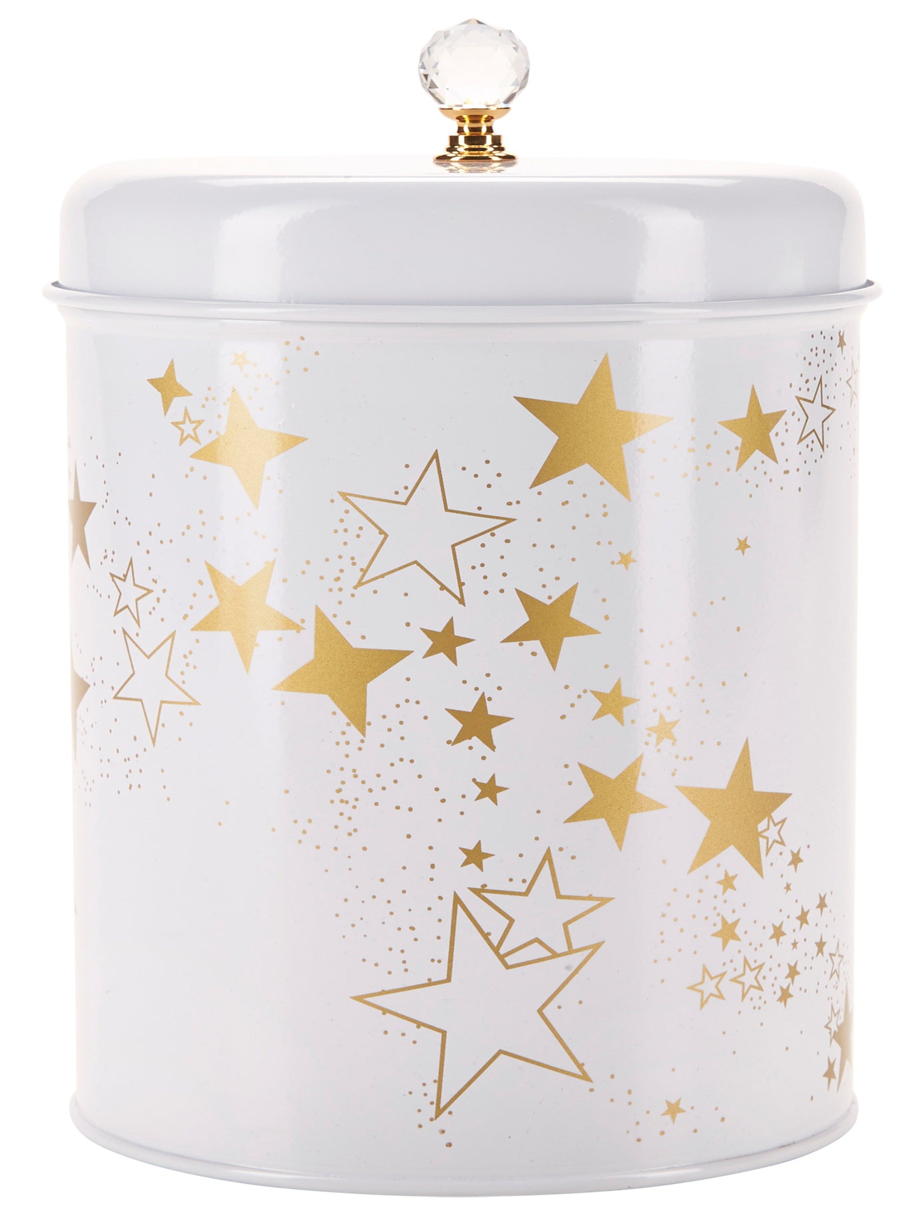 Miss Etoile Gold Stars Storage Tin