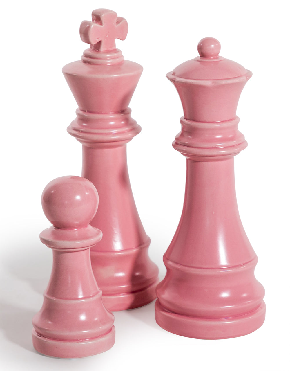 Matte Pink King Chess Piece Ornament