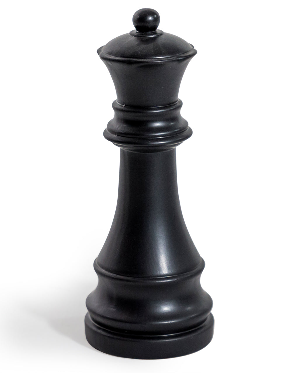 Matte Black Queen Chess Piece Ornament