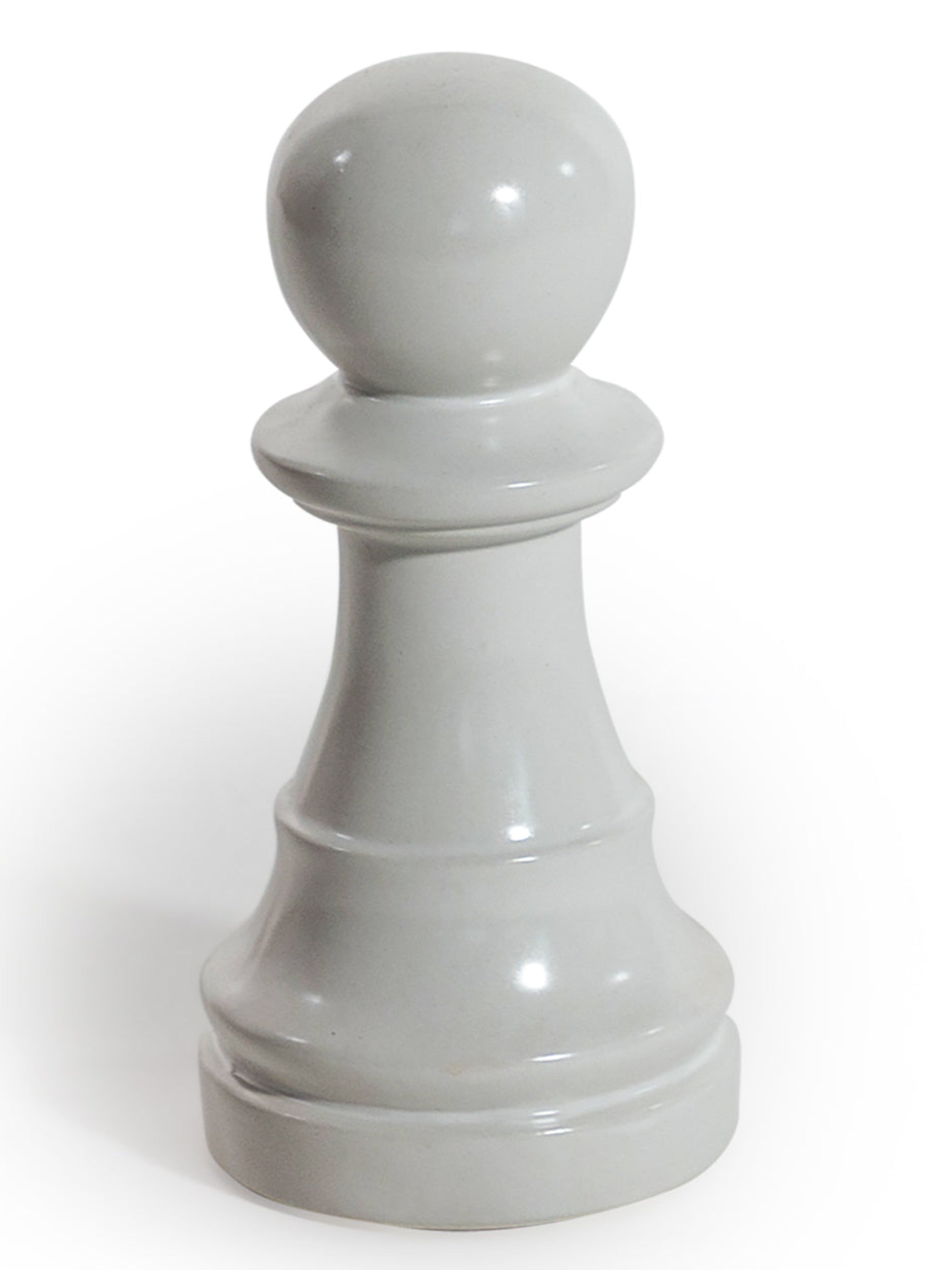 Matte White Pawn Chess Piece Ornament