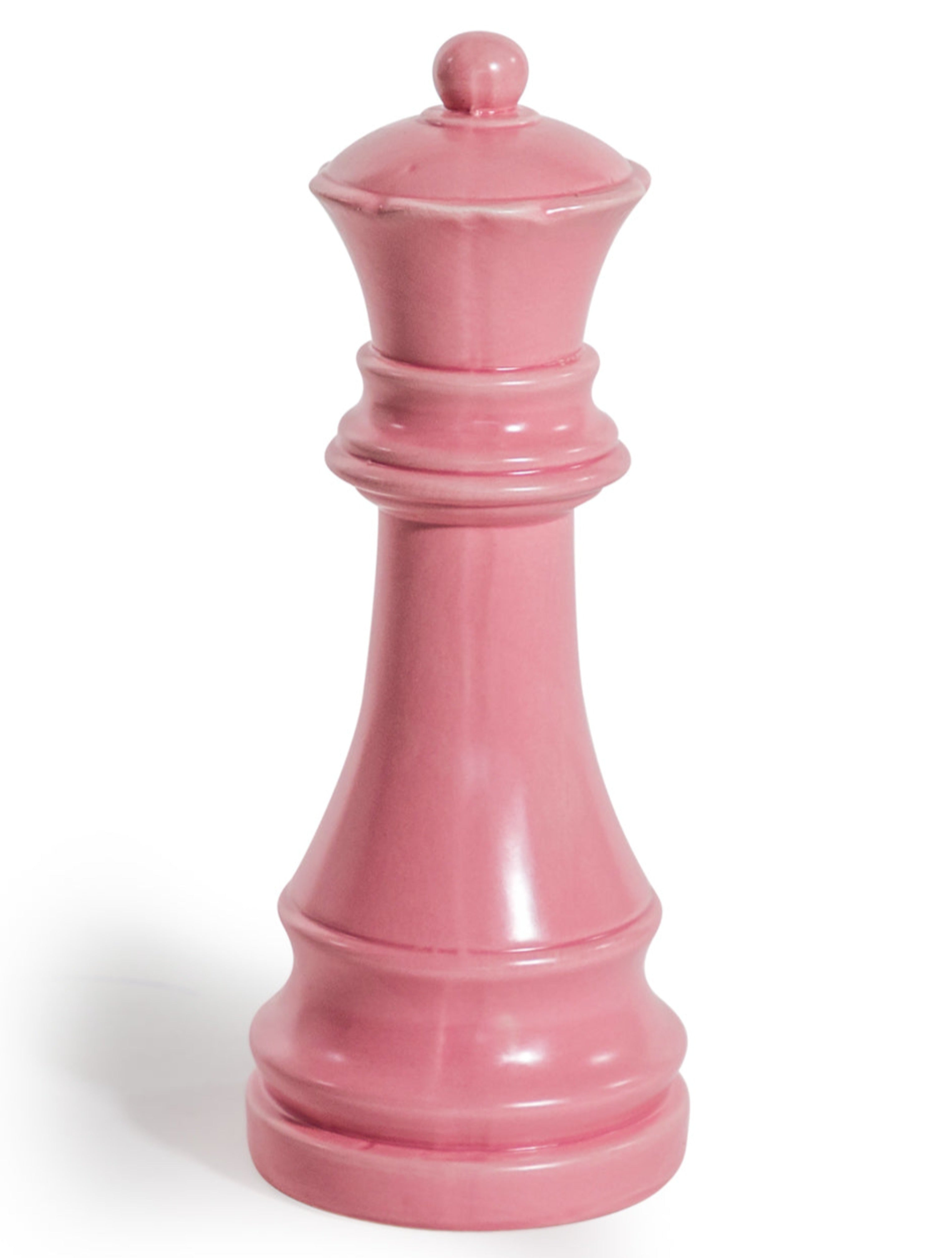 Matte Pink Queen Chess Piece Ornament