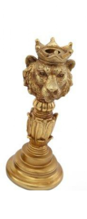 Golden Crowned Tiger Candle Holder