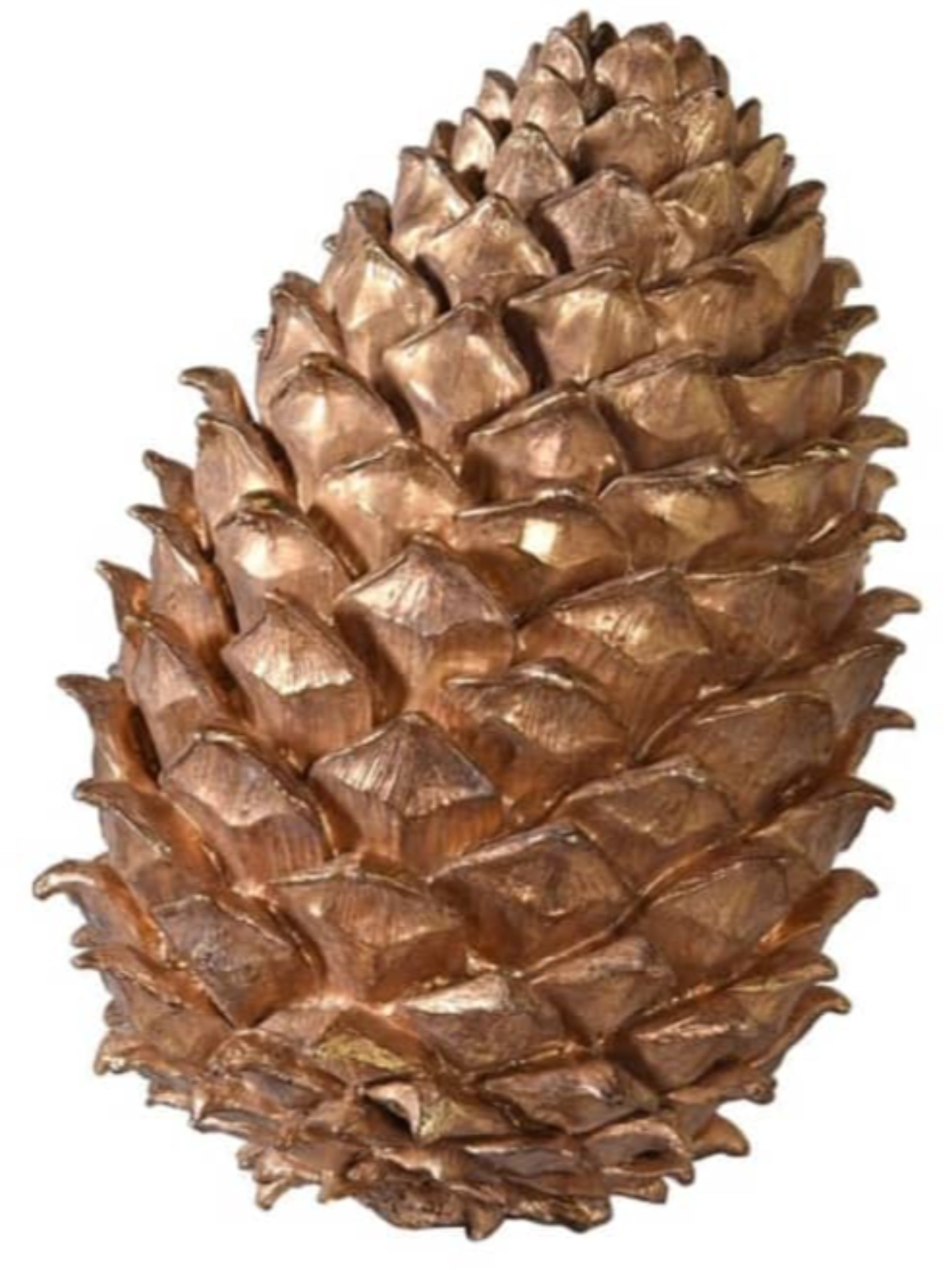 Large Golden Pinecone Ornament
