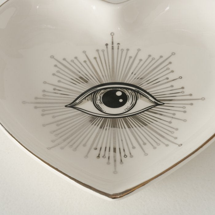 Silver Eye Motif Trinket Plate