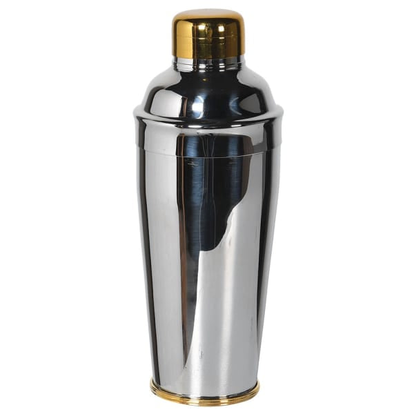 Gold and Silver Contrast Cocktail Shaker