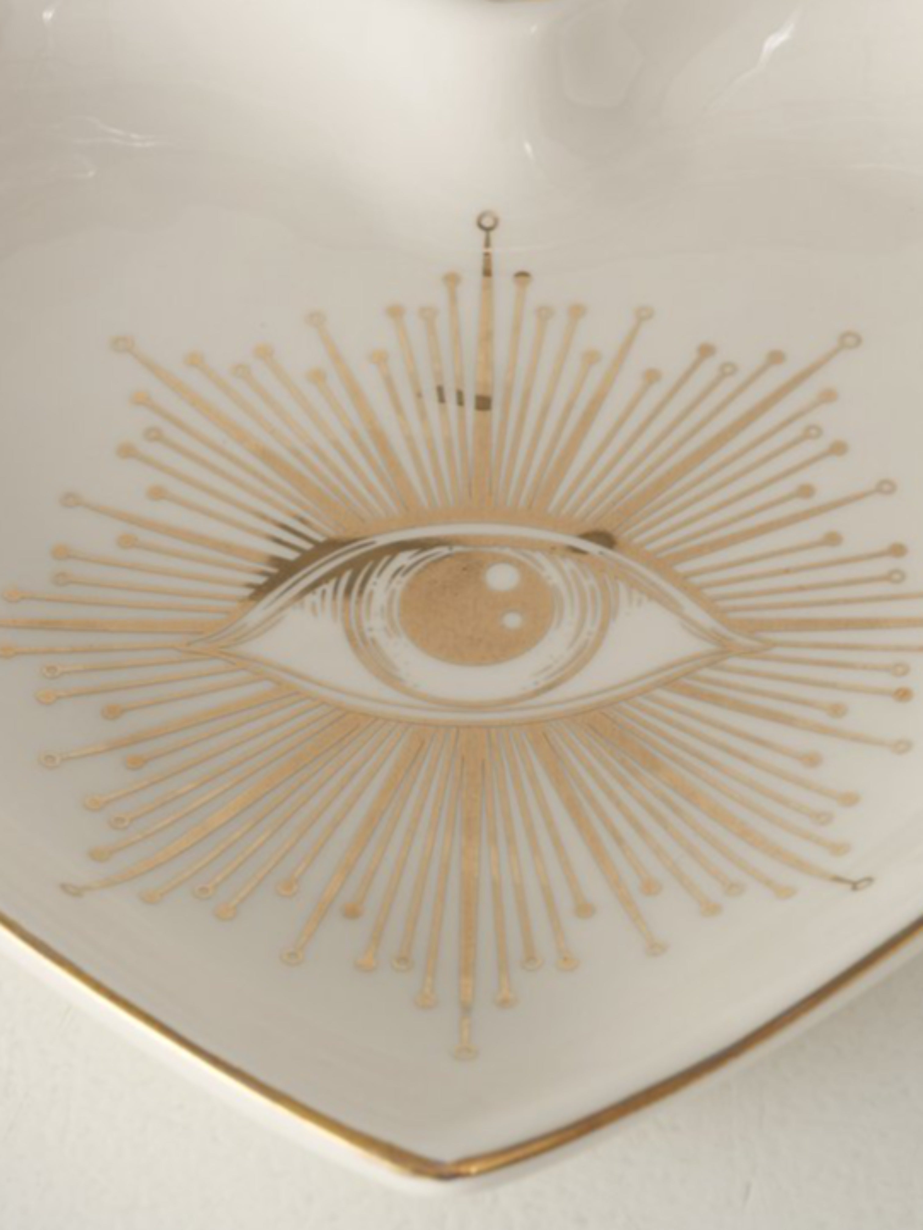 Golden Eye Motif Trinket Plate