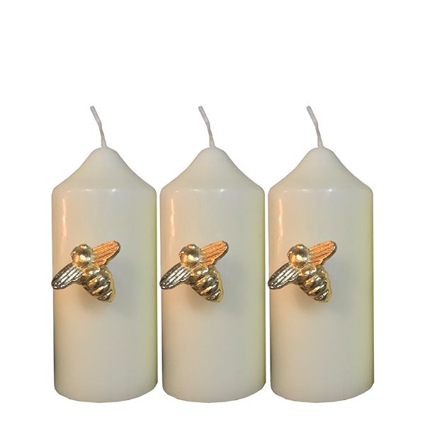 Culinary Concepts Set of Three Gold Queen Bee Candle Pins