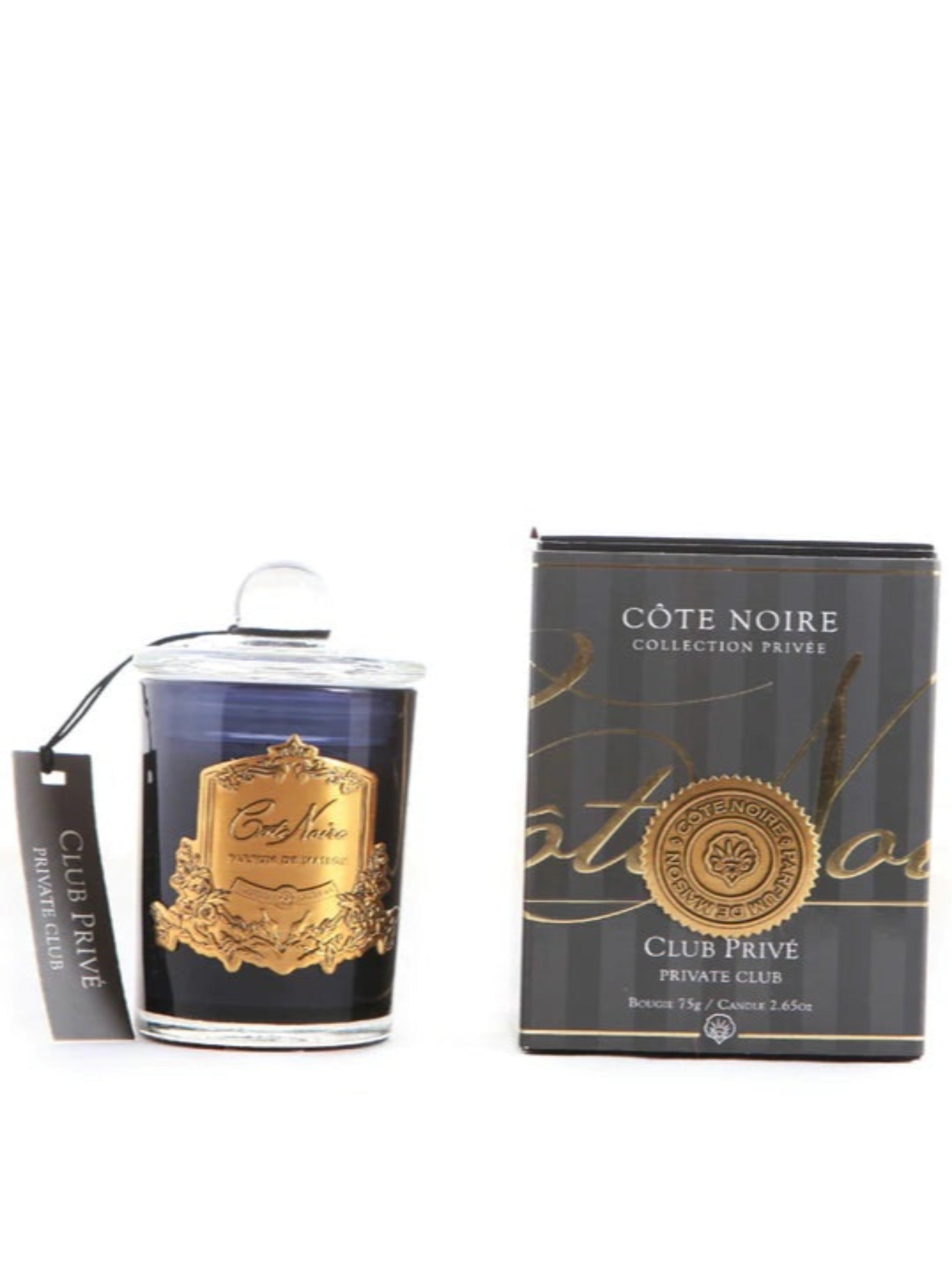 Côte Noire Private Club Gold Small Candle
